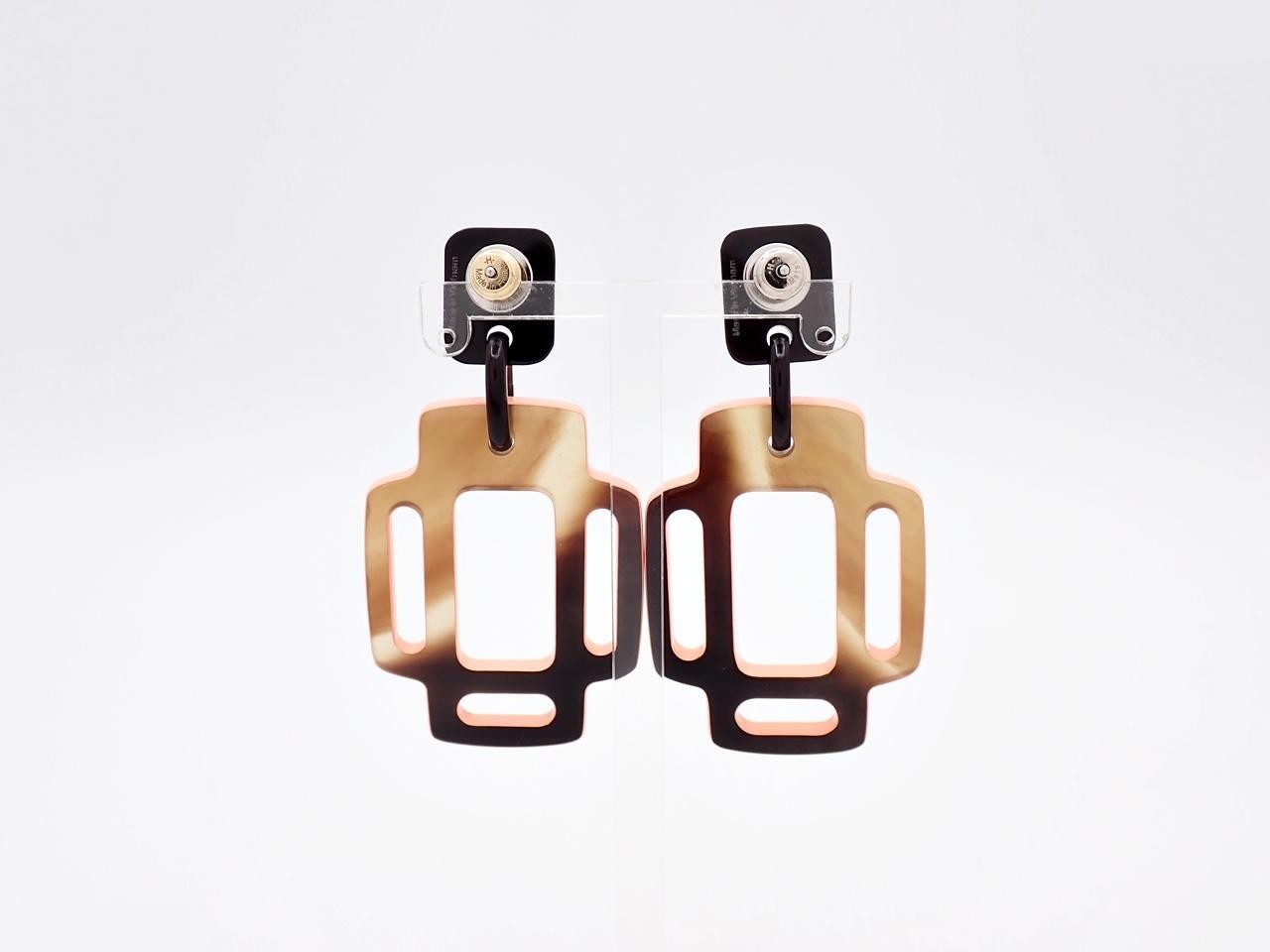 Rhythm Buffalo Horn Earrings — view 2