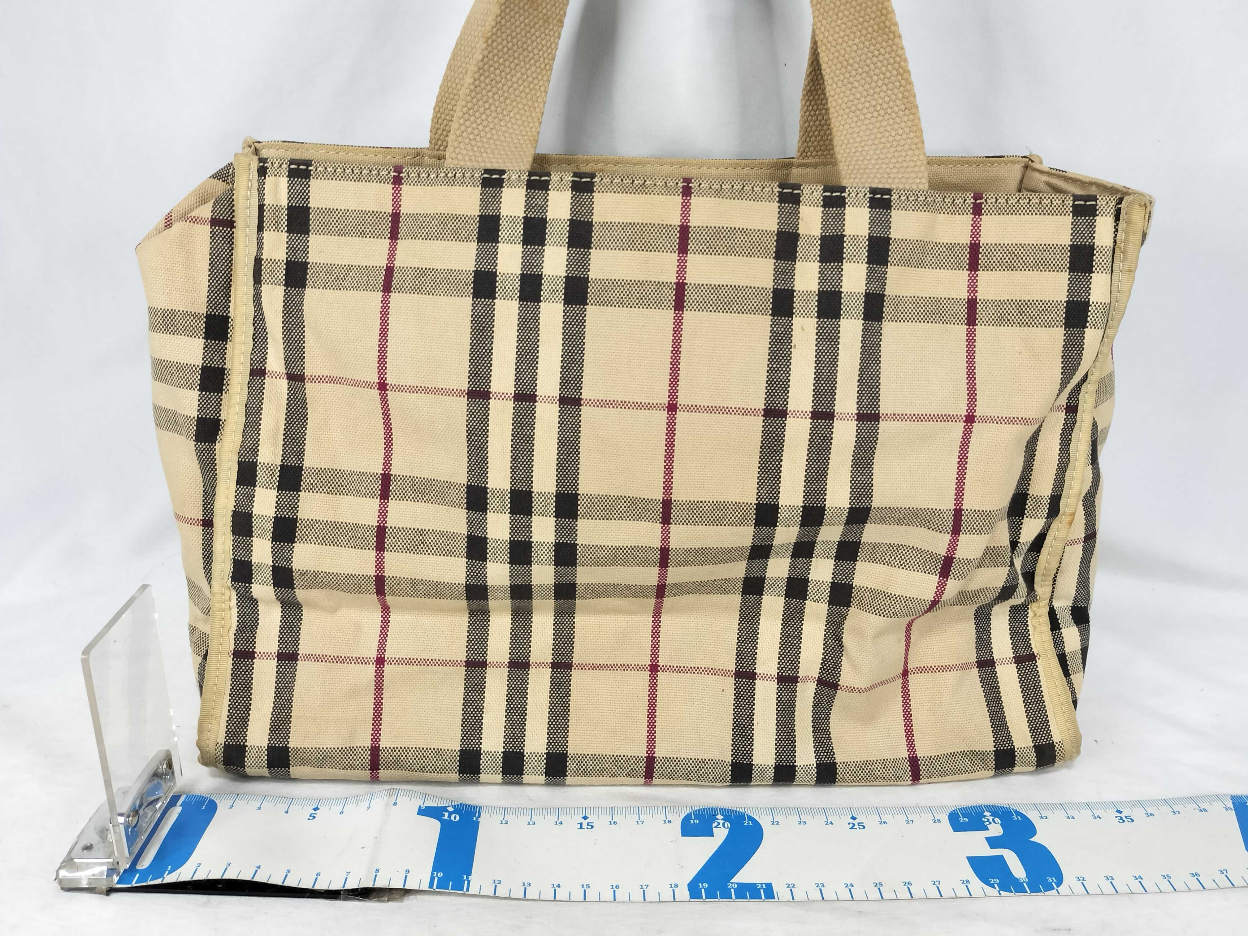 tote bag, Nova Check canvas tote bag — view 2