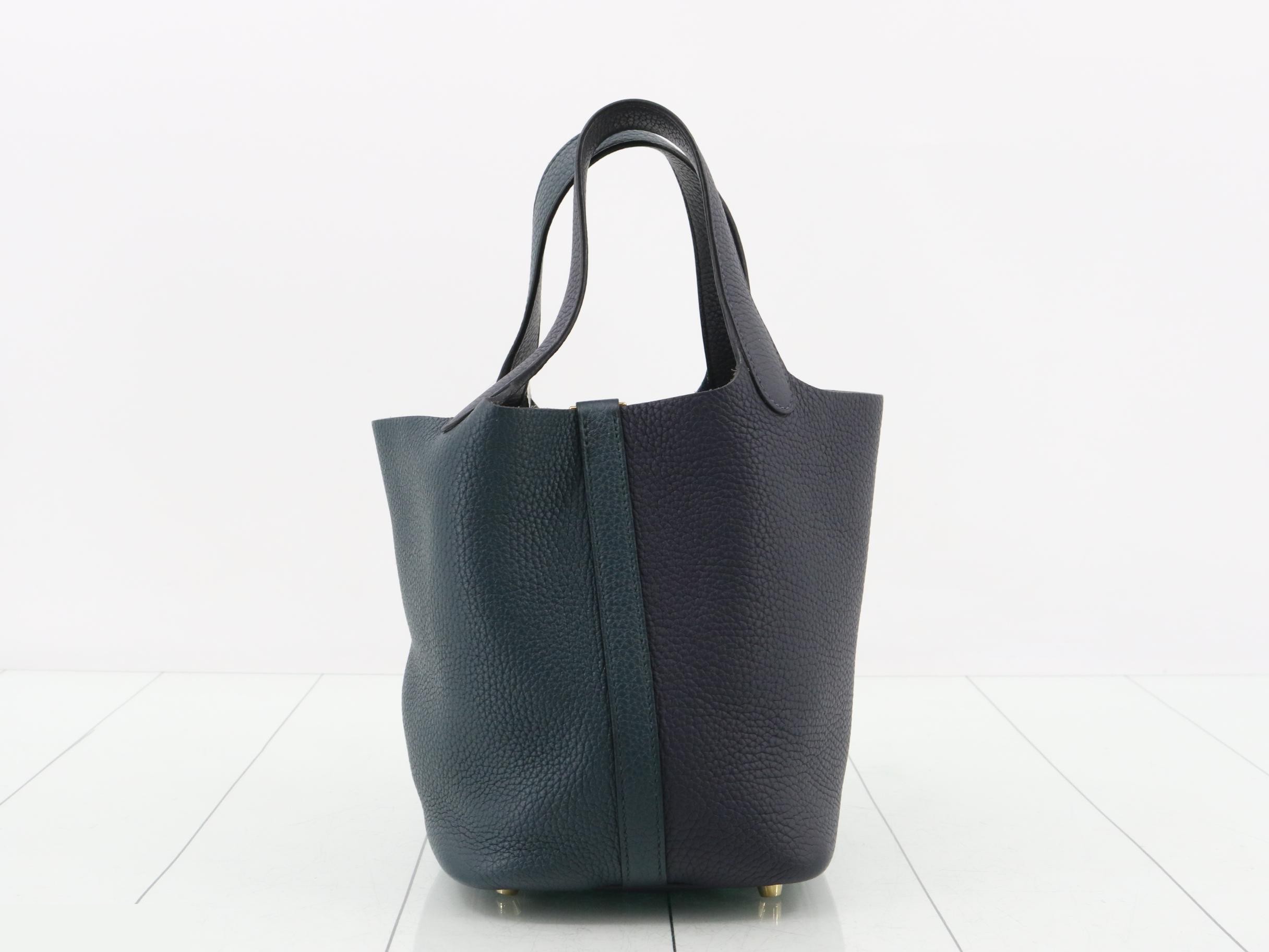 Picotin Lock PM Leather Handbag, Y Stamp — view 2