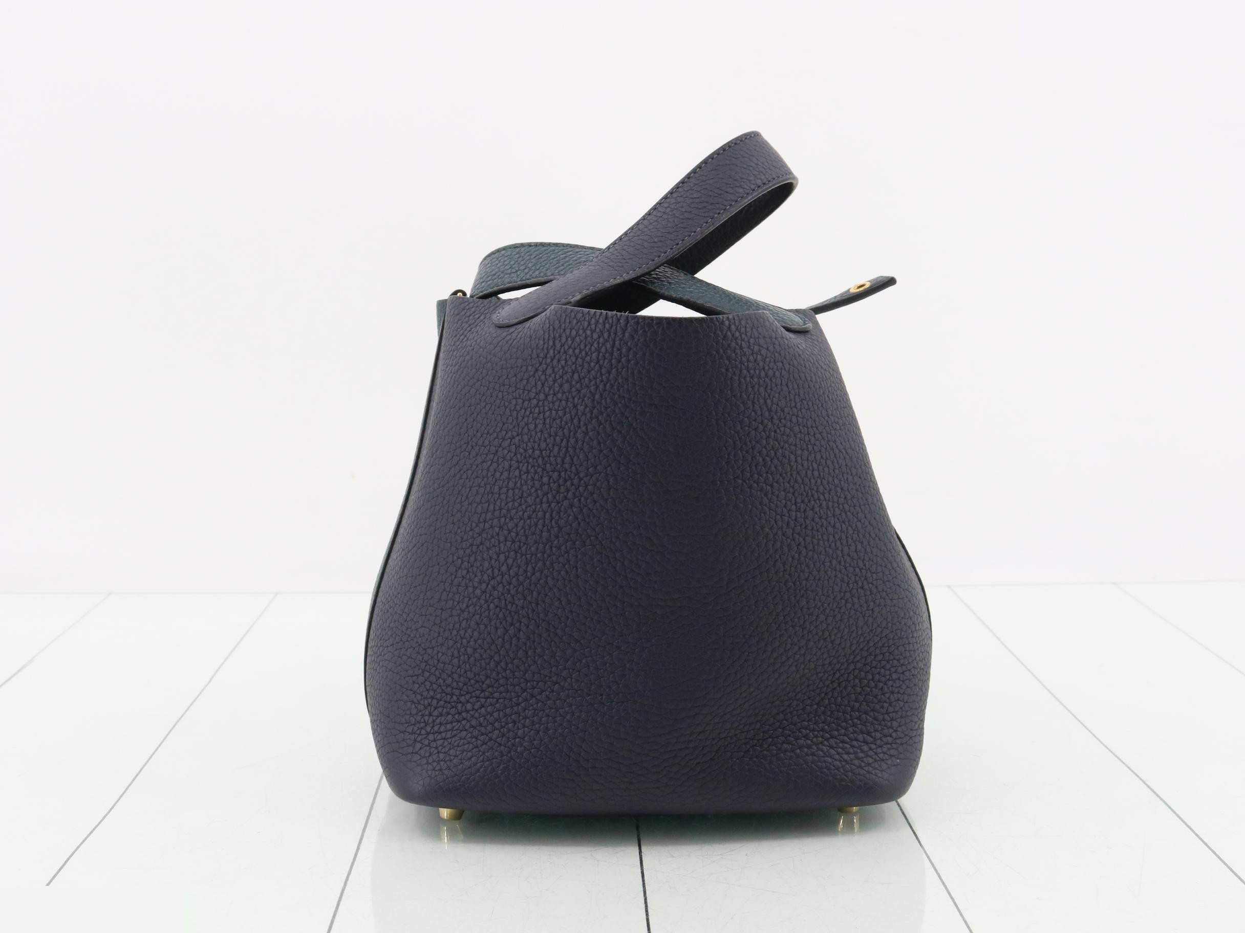 Picotin Lock PM Leather Handbag, Y Stamp — view 4