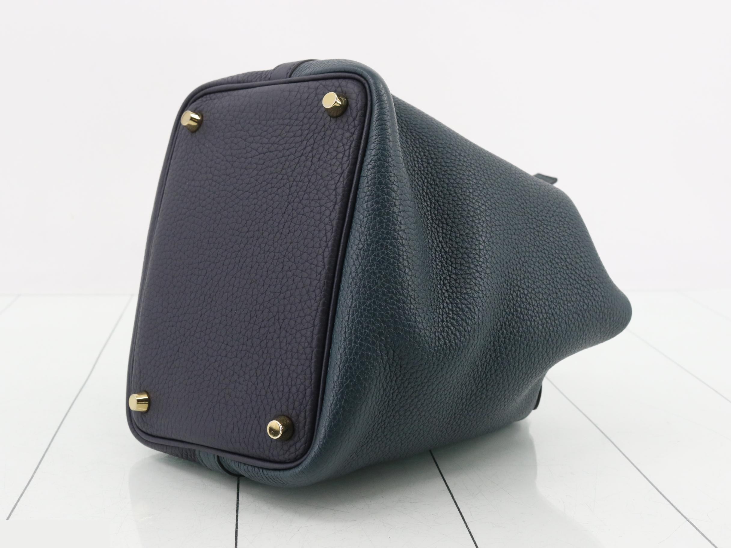Picotin Lock PM Leather Handbag, Y Stamp — view 6