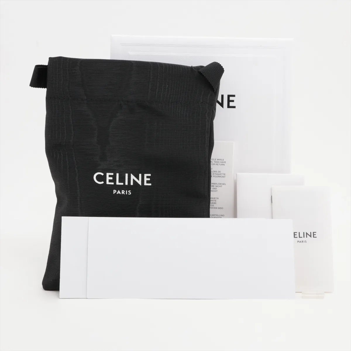 Vertical Wallet Leather Long Wallet Black — view 10