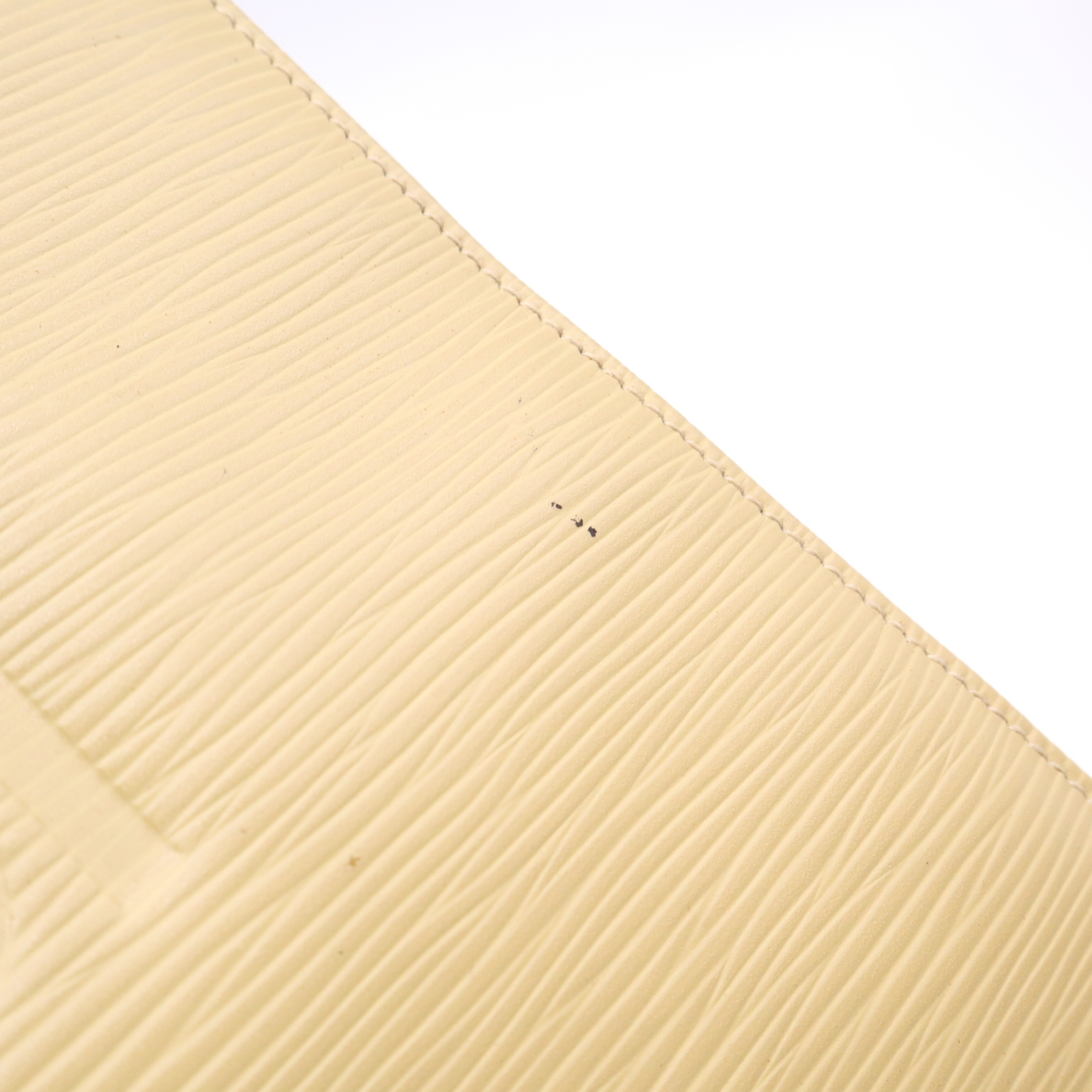Leather Embossed Logo Yellow Handbag — view 8