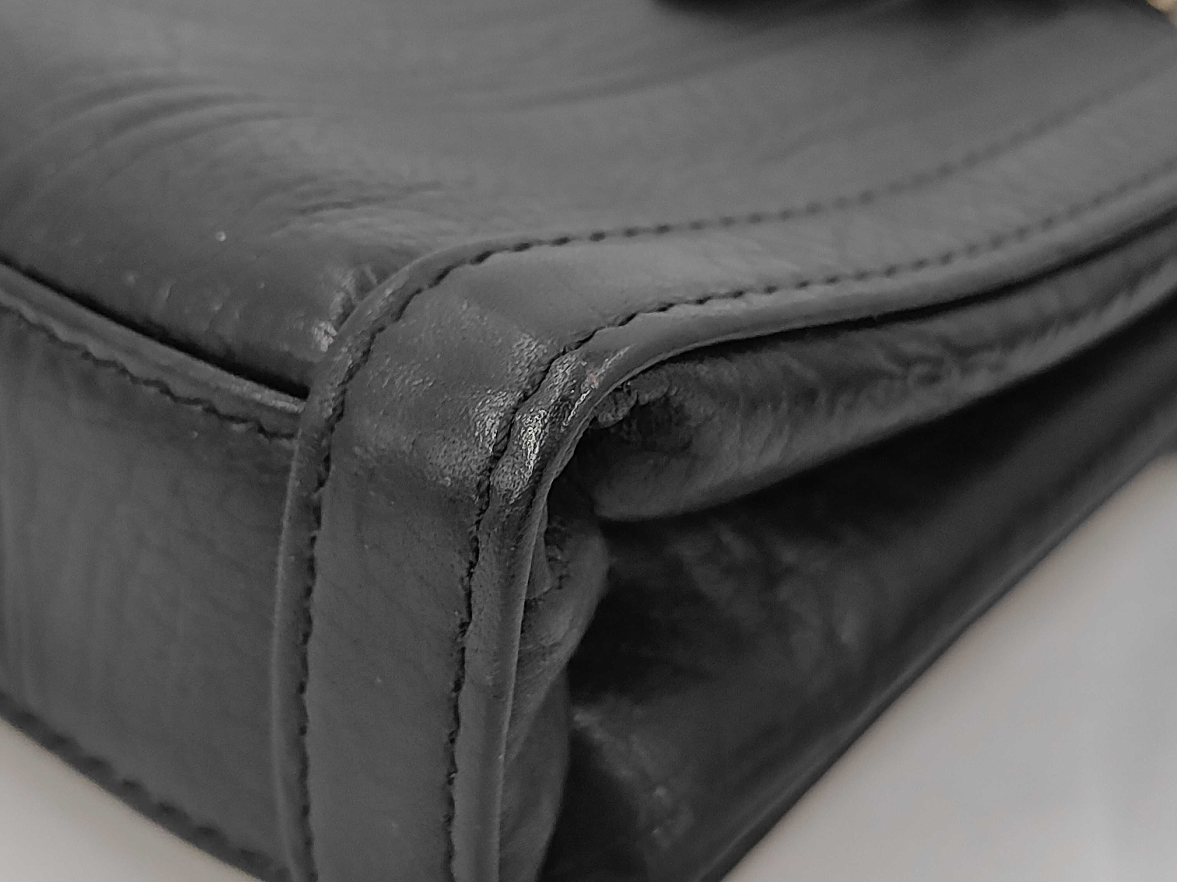 grained leather second bag clutch bag — view 3