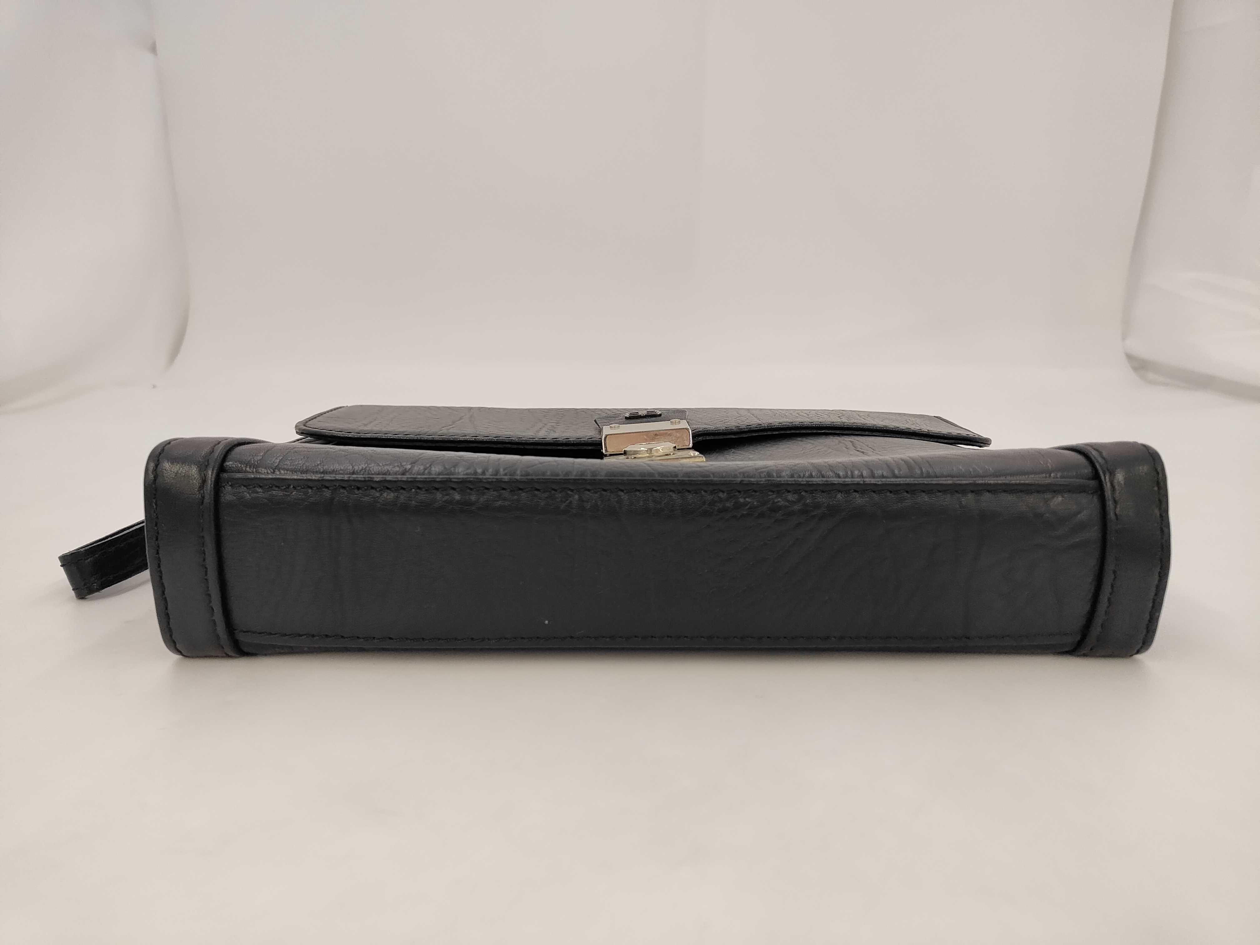 grained leather second bag clutch bag — view 4