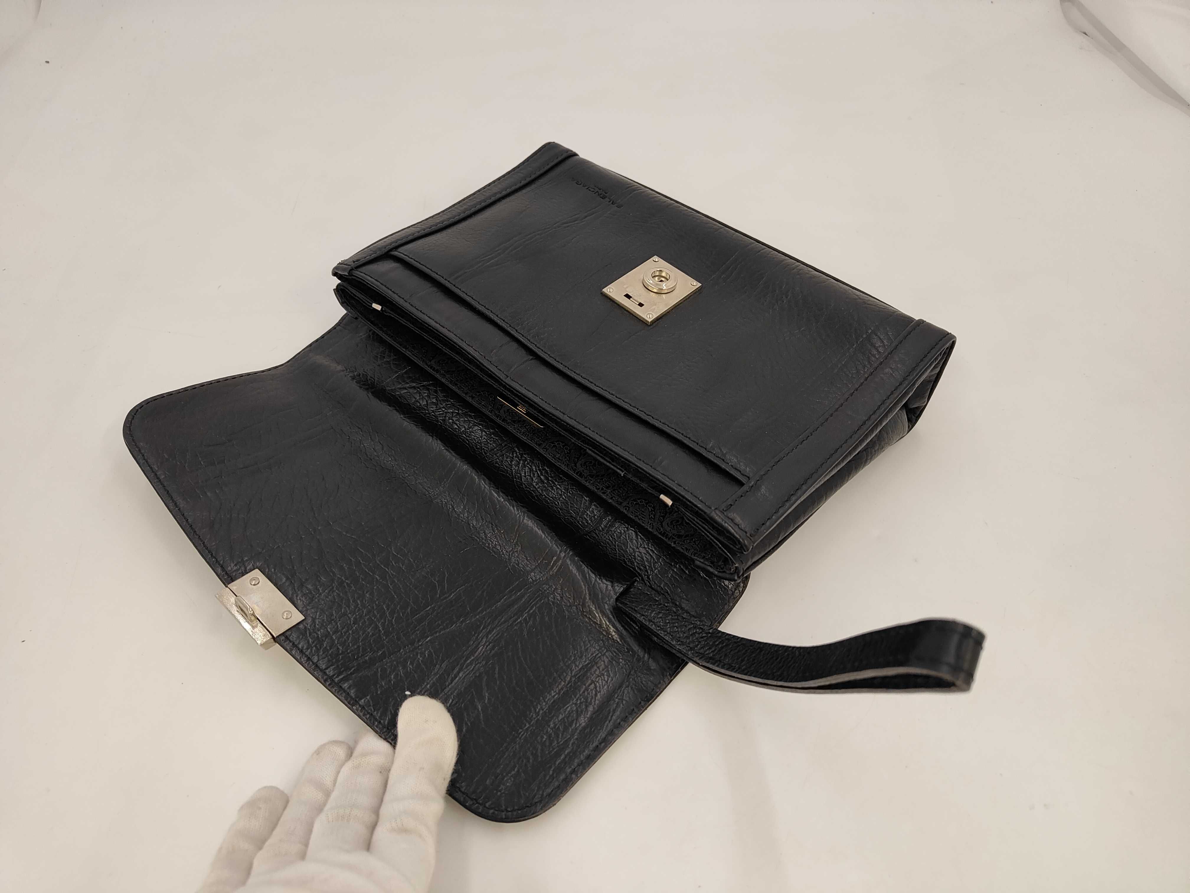 grained leather second bag clutch bag — view 5