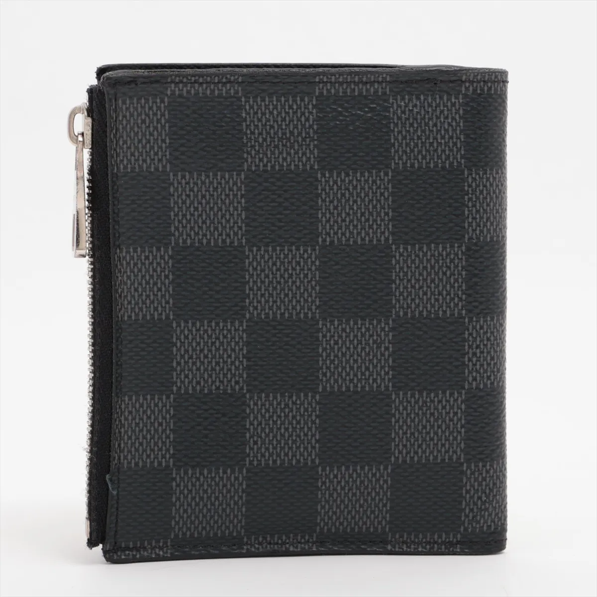 Damier Graphite Portefeuille Smart N64021 RA3187 Black Compact Wallet with Initials — view 2