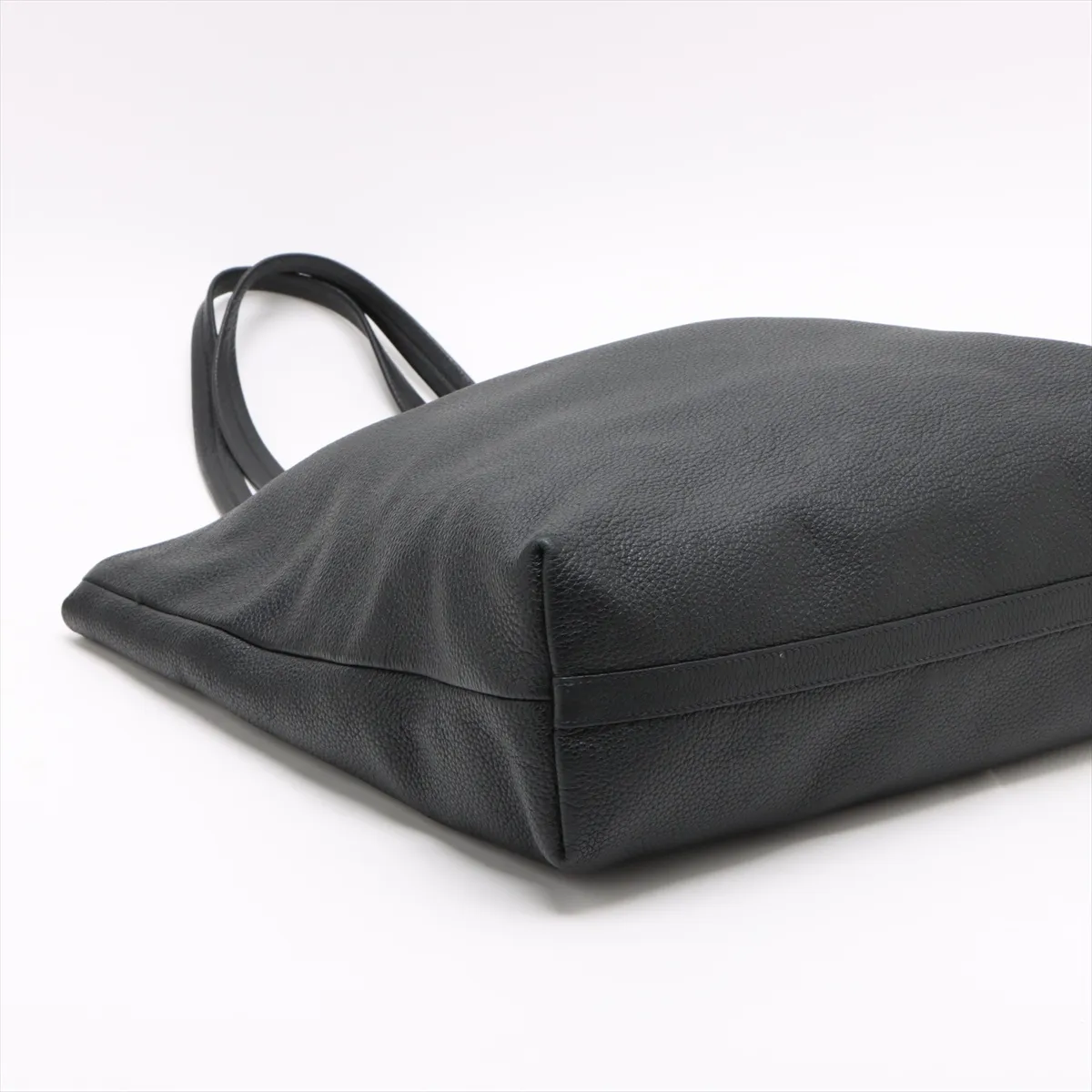 leather tote bag black — view 4