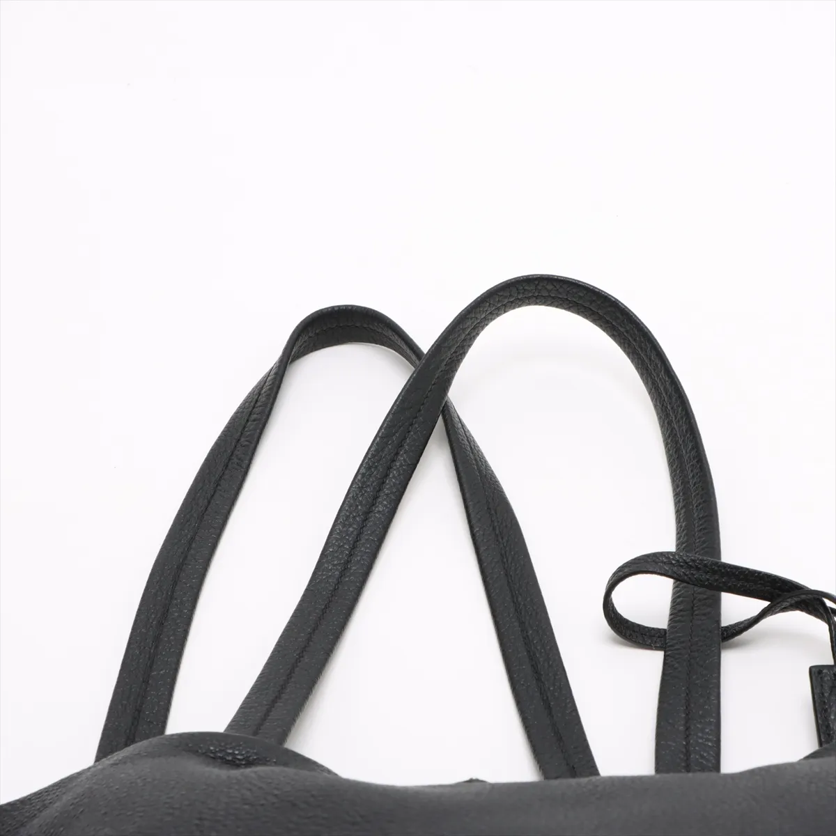 leather tote bag black — view 6