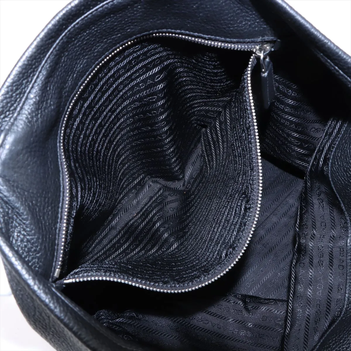 leather tote bag black — view 8