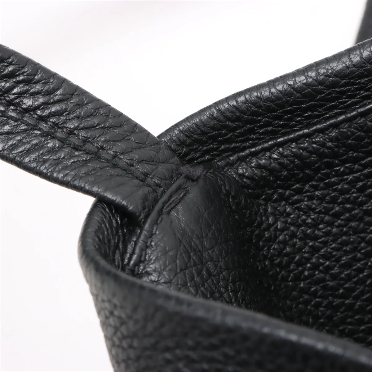 leather tote bag black — view 10