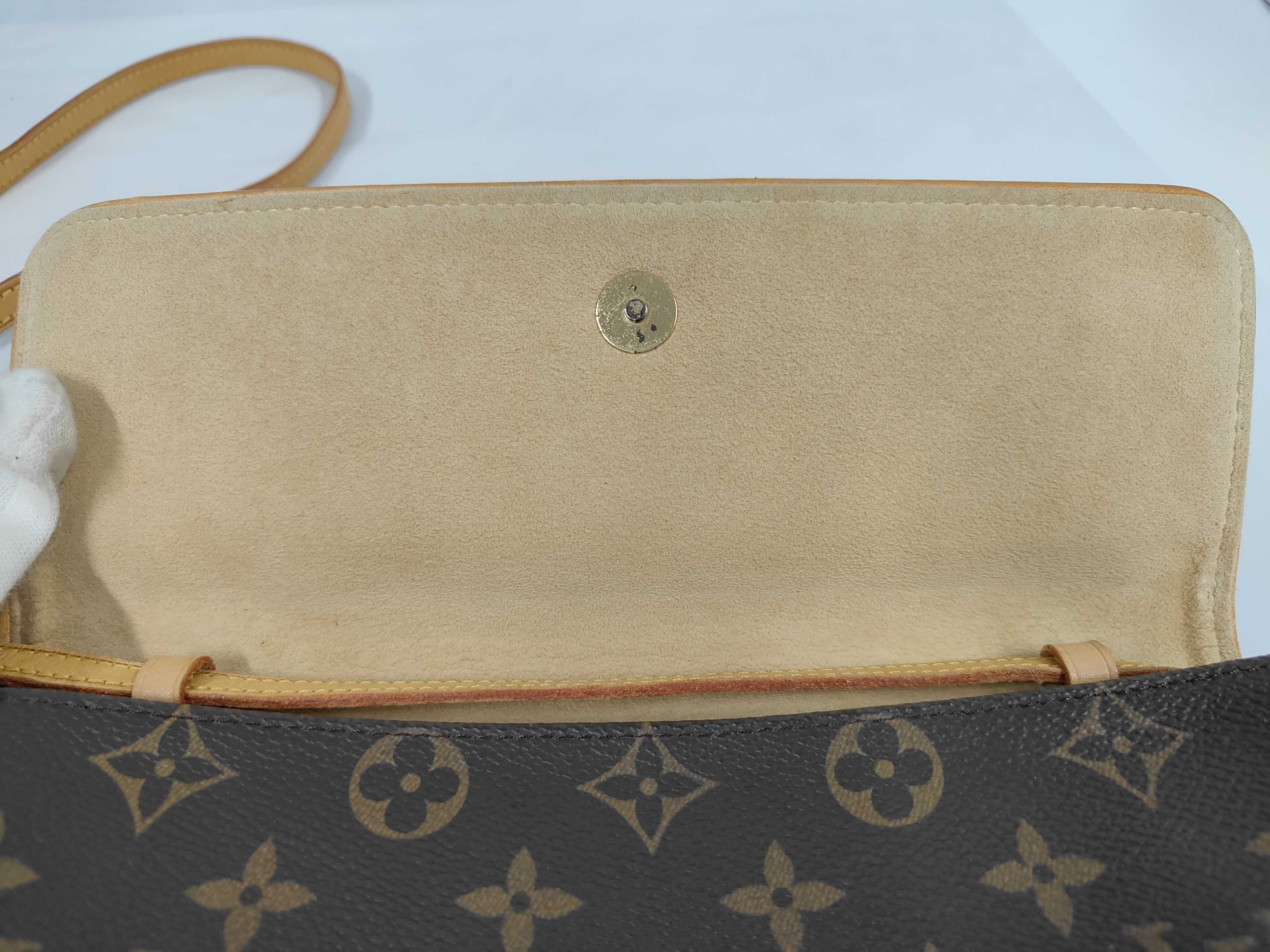 Monogram Louis Vuitton Monogram M51852 Pochette Twin GM CA1919 Strap (Cracked) Shoulder Bag — view 7
