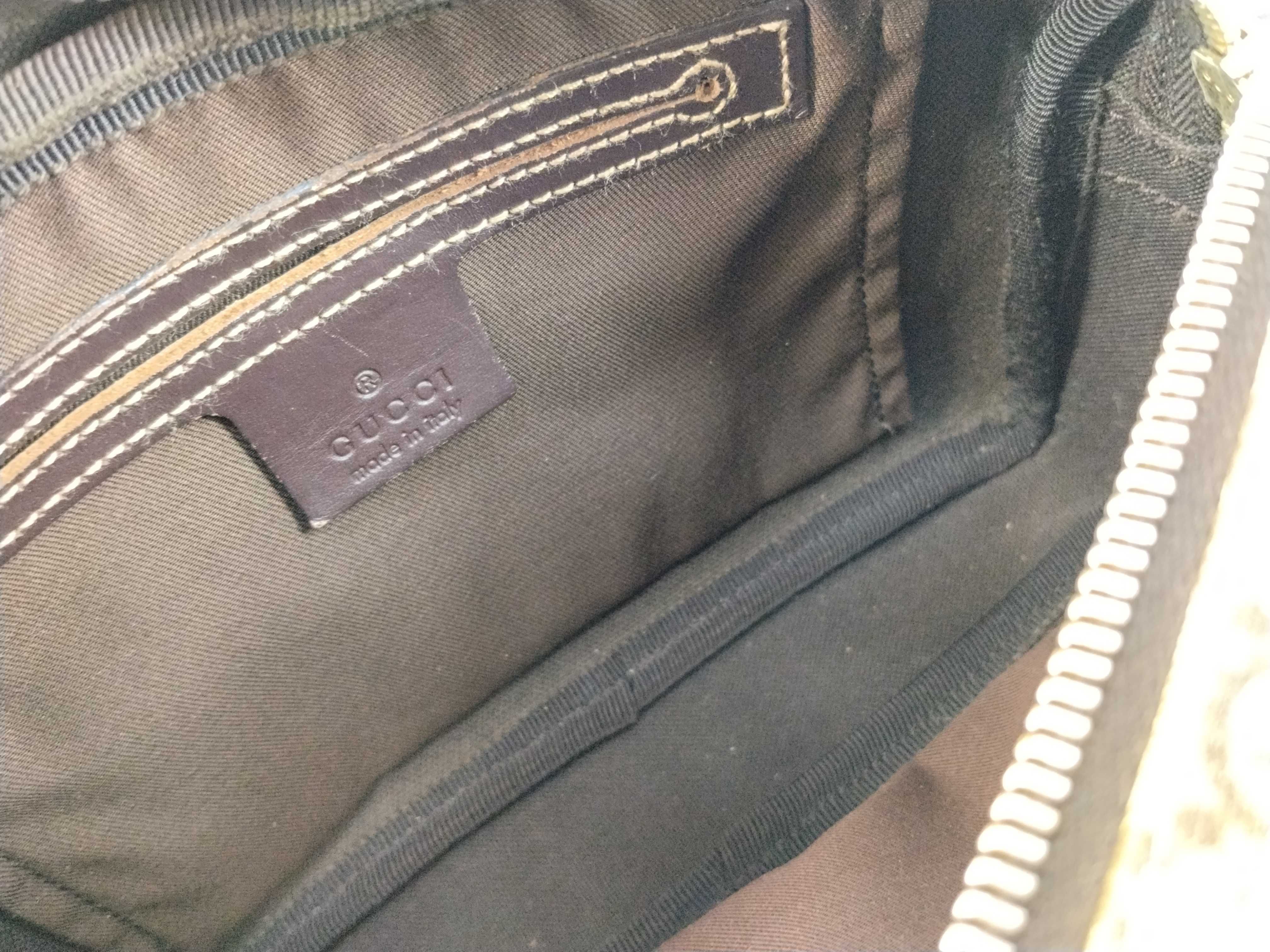 GG Supreme Shoulder Bag, Dark Brown — view 12