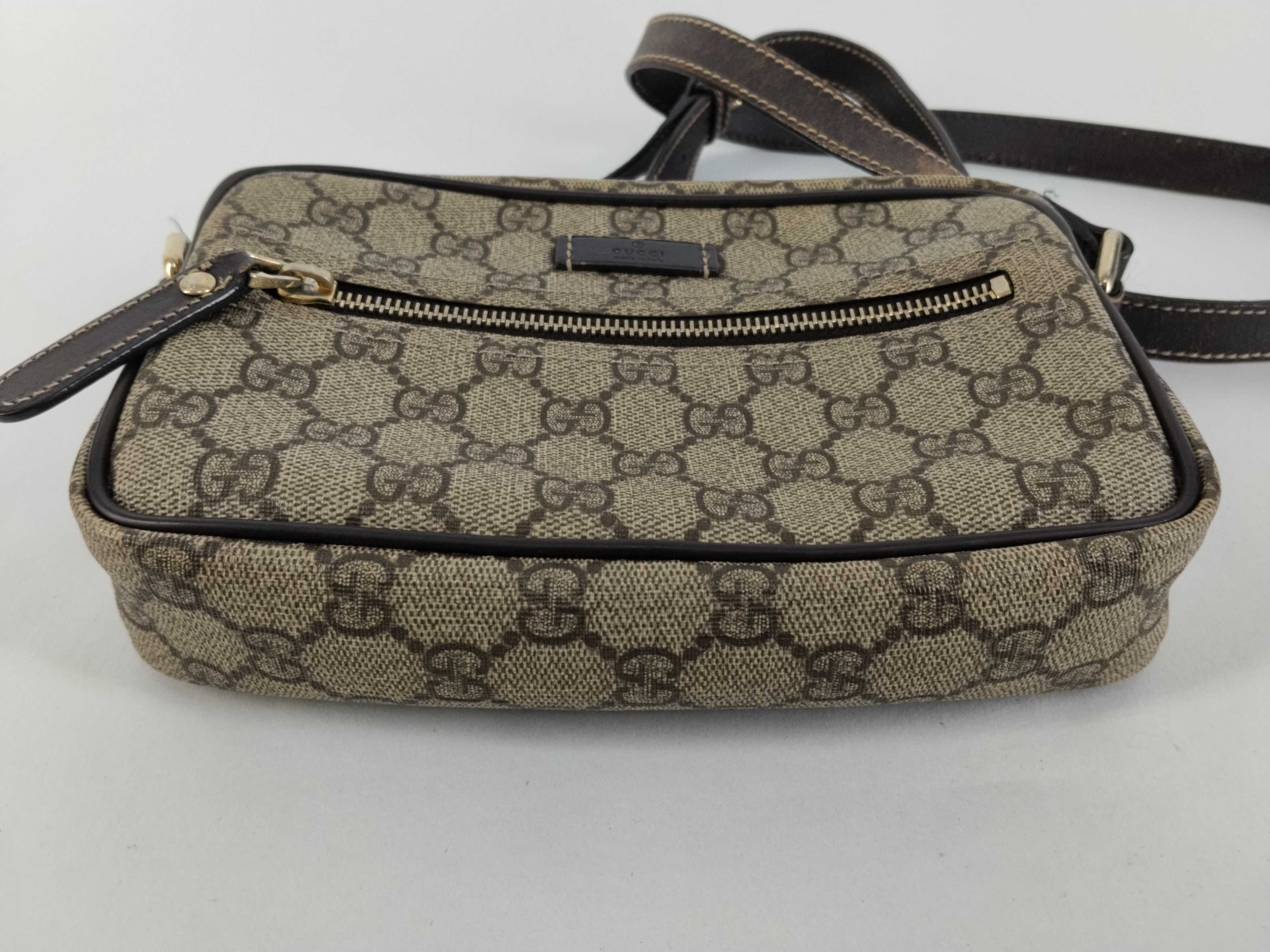 GG Supreme Shoulder Bag, Dark Brown — view 7