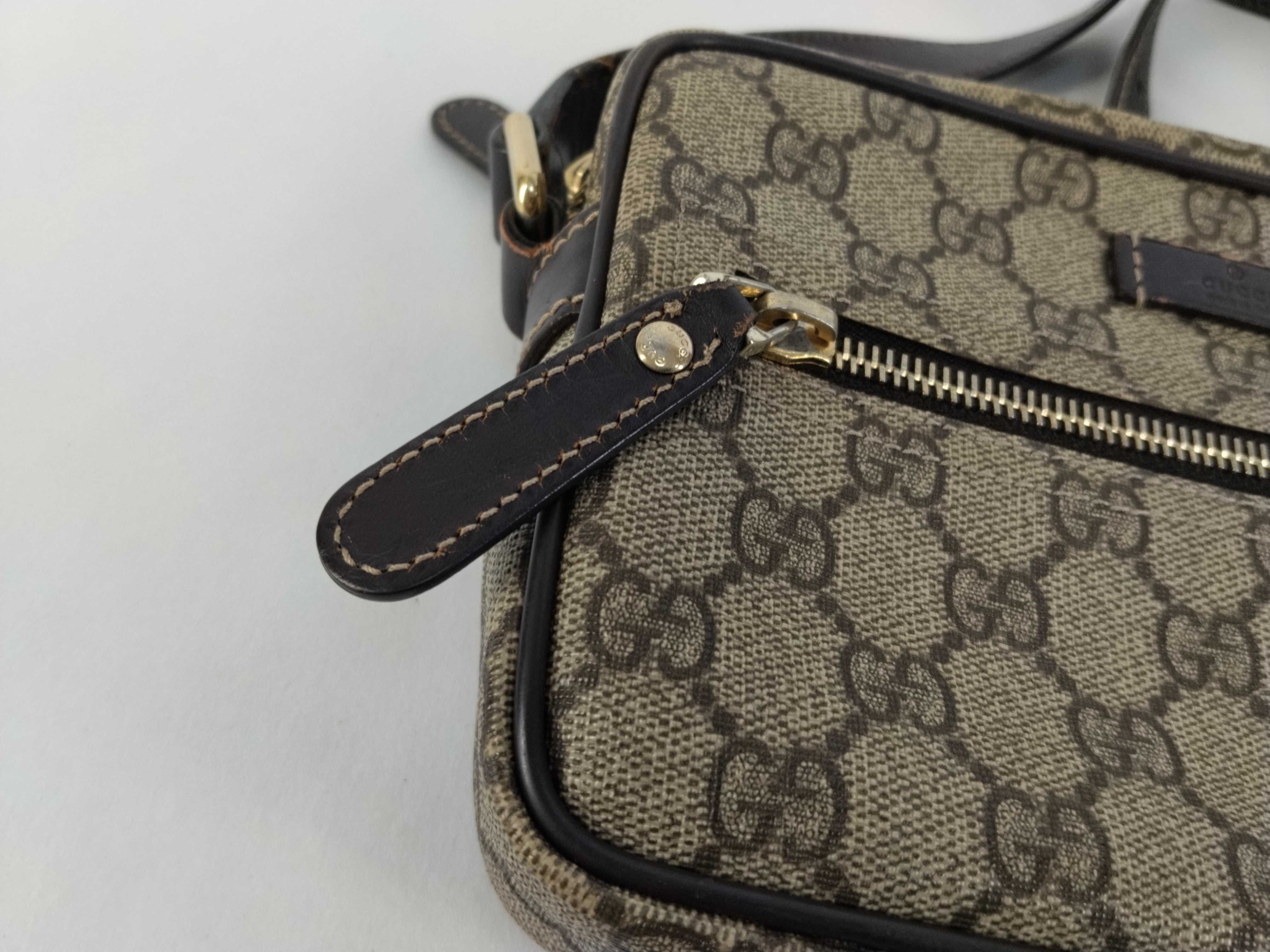 GG Supreme Shoulder Bag, Dark Brown — view 8