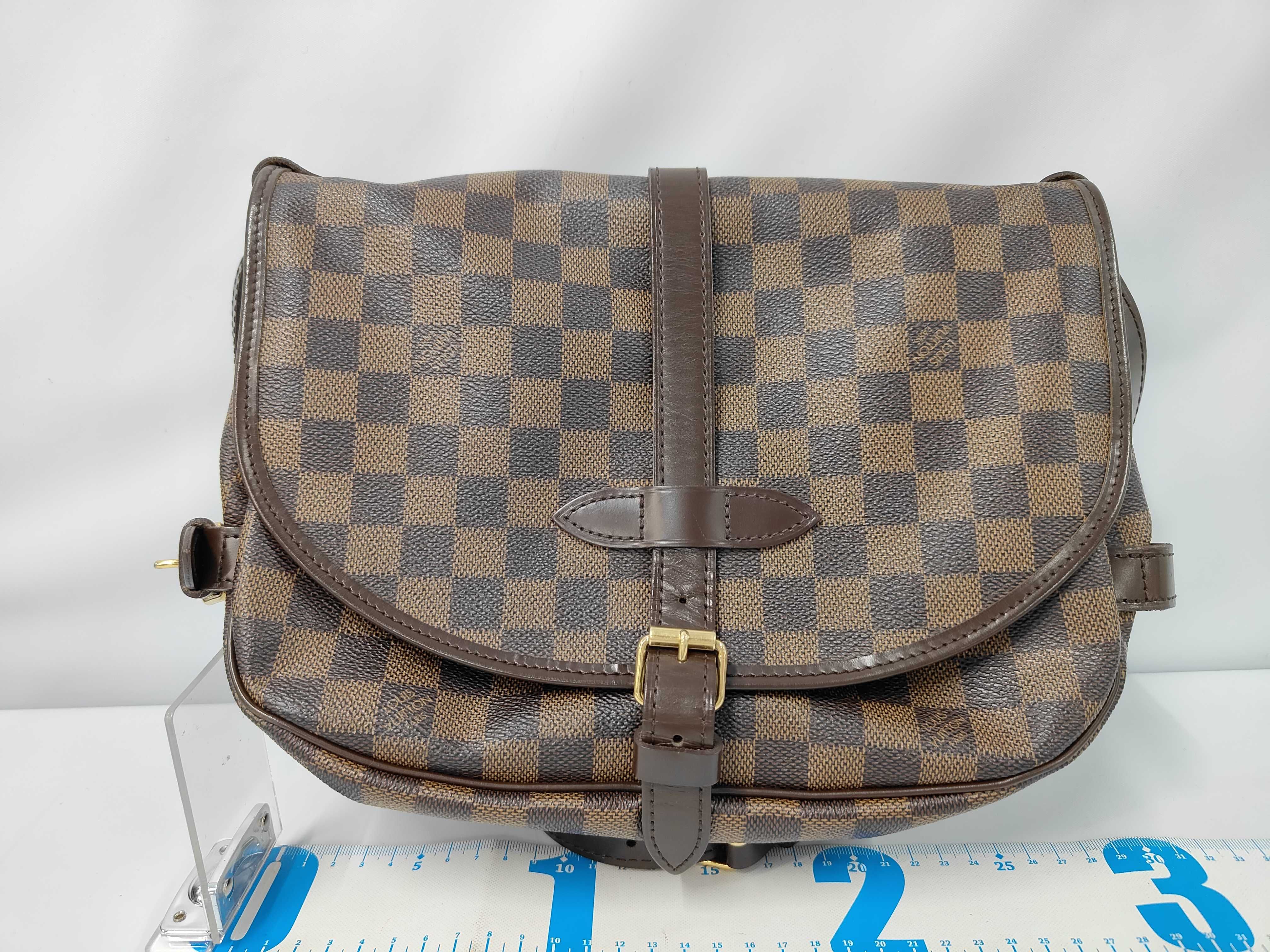 Saumur 30 Damier Special Order Shoulder Bag — view 2