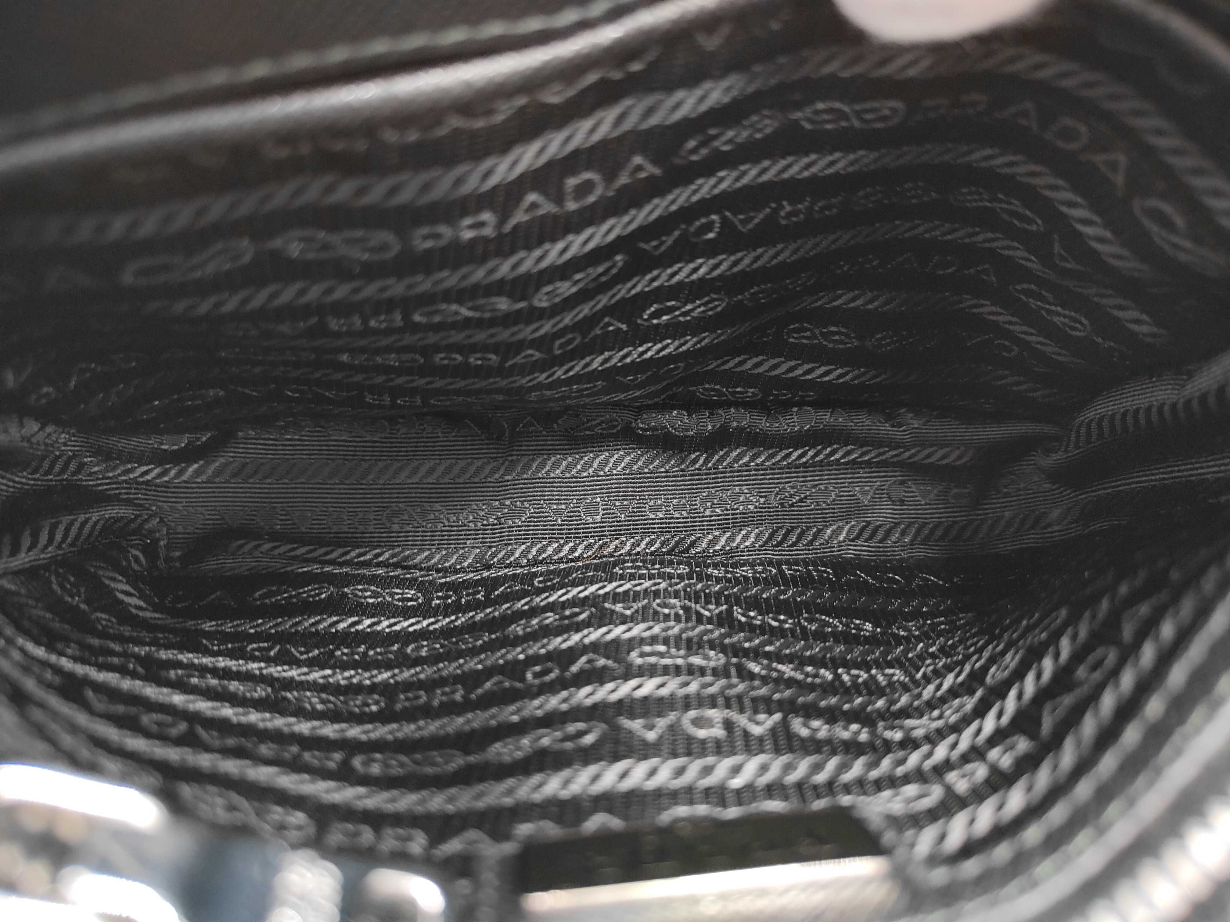 Saffiano Leather Black Shoulder Bag — view 9