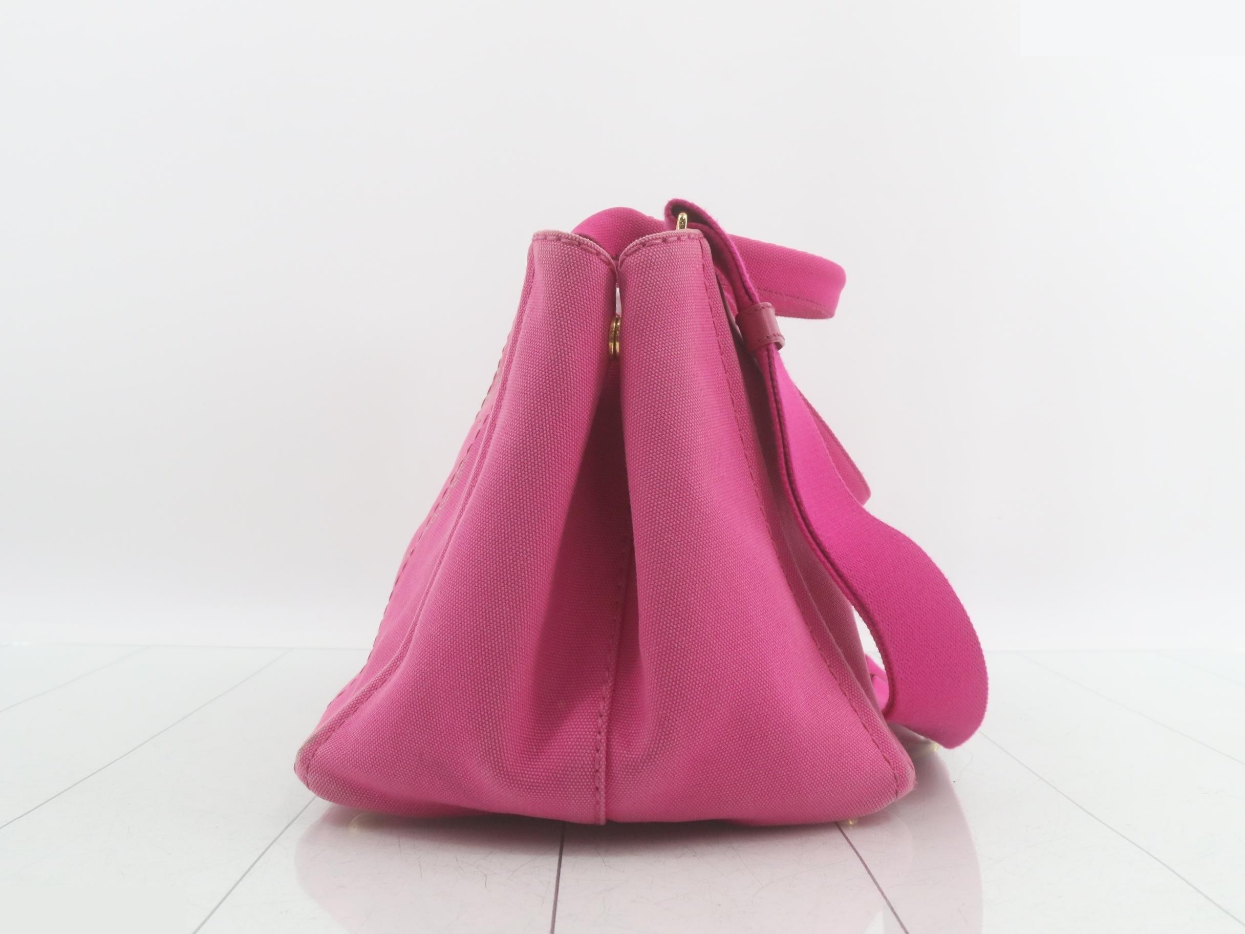 Canapa Tote Bag, Canvas, Pink — view 3