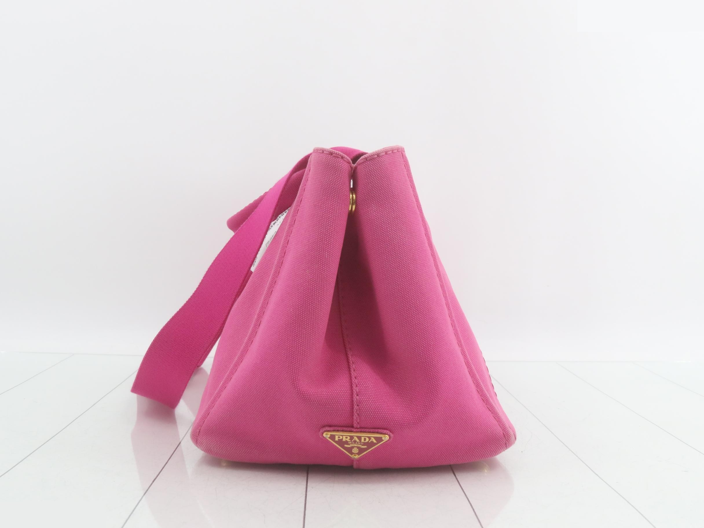 Canapa Tote Bag, Canvas, Pink — view 4