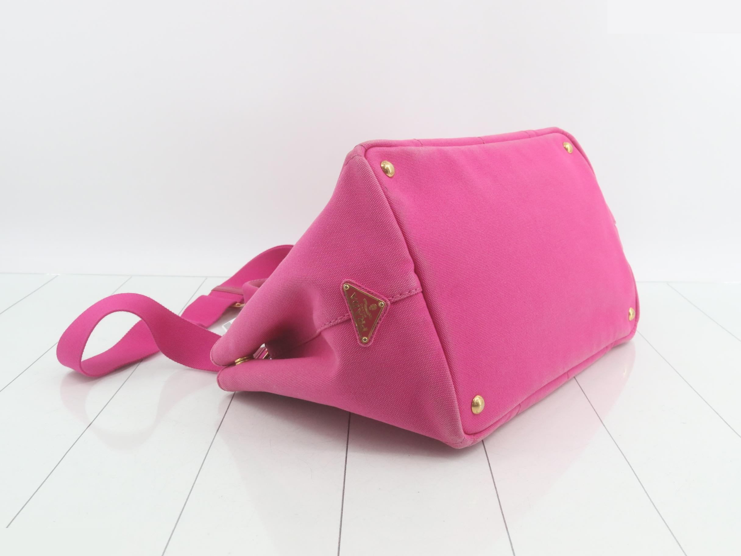 Canapa Tote Bag, Canvas, Pink — view 5