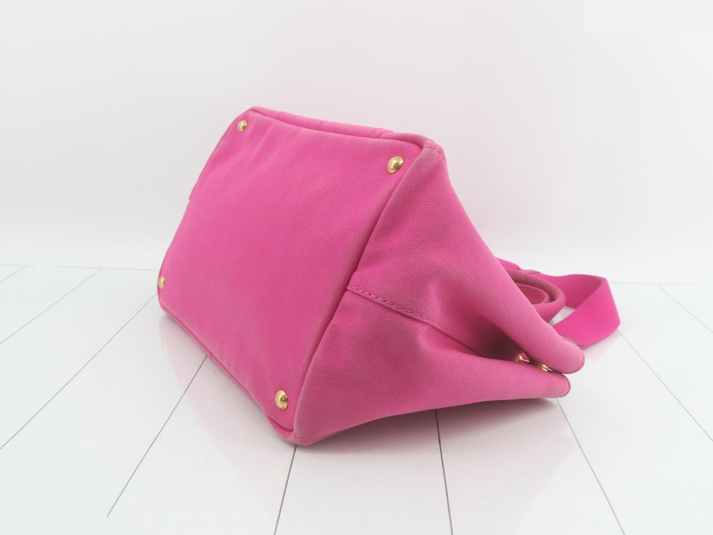 Canapa Tote Bag, Canvas, Pink — view 6