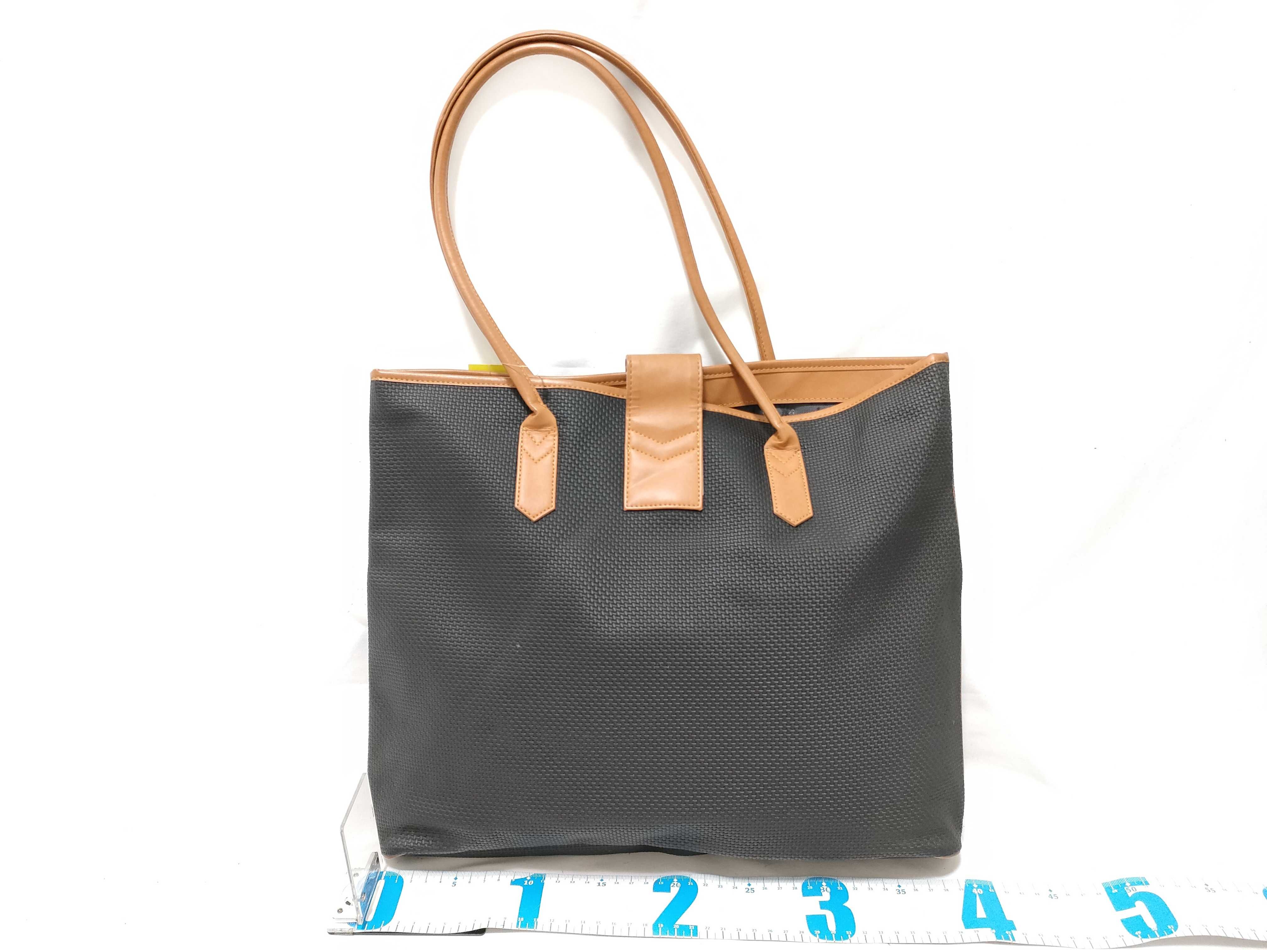 Leather Canvas Tote Bag — view 2