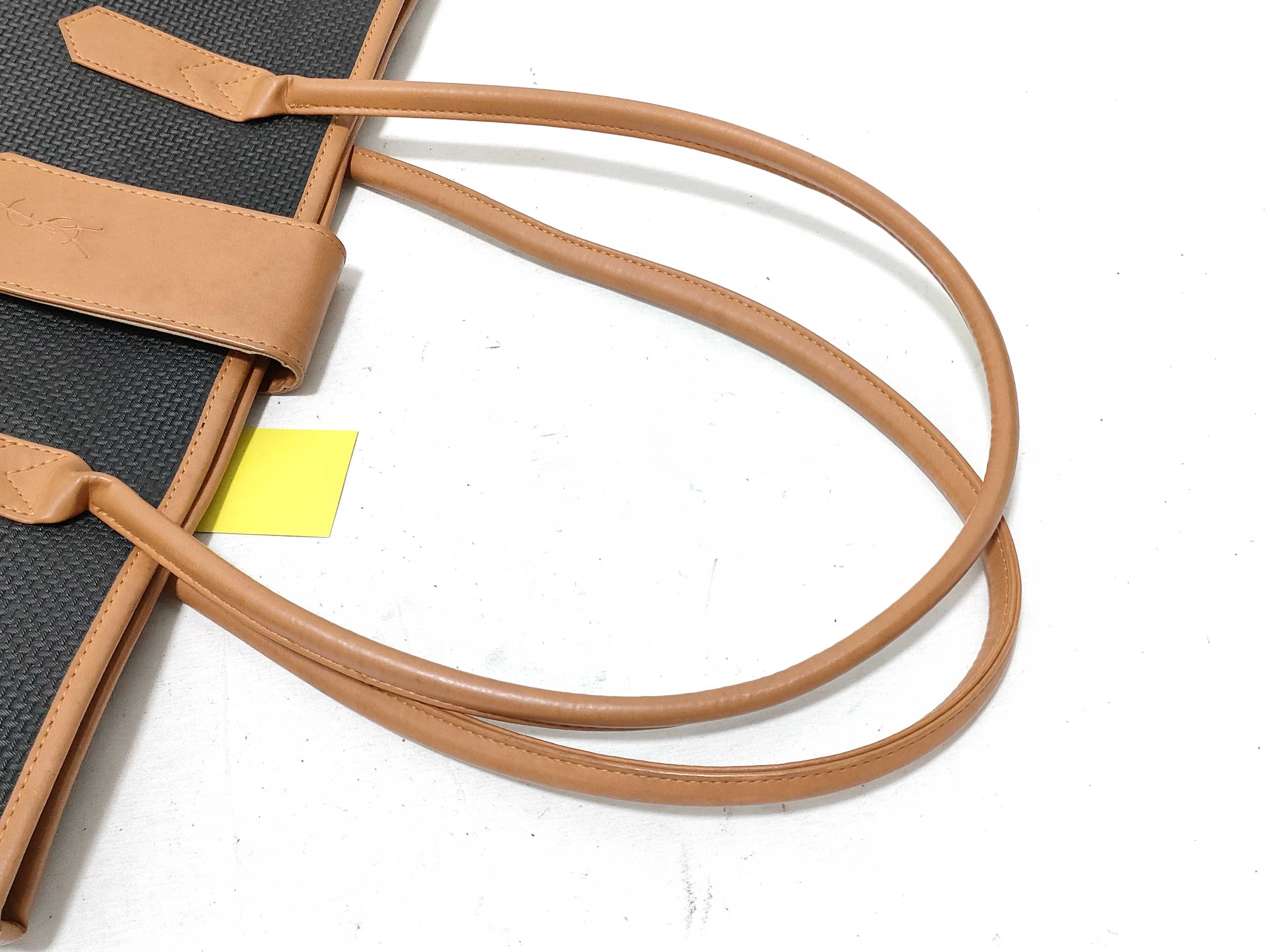 Leather Canvas Tote Bag — view 3