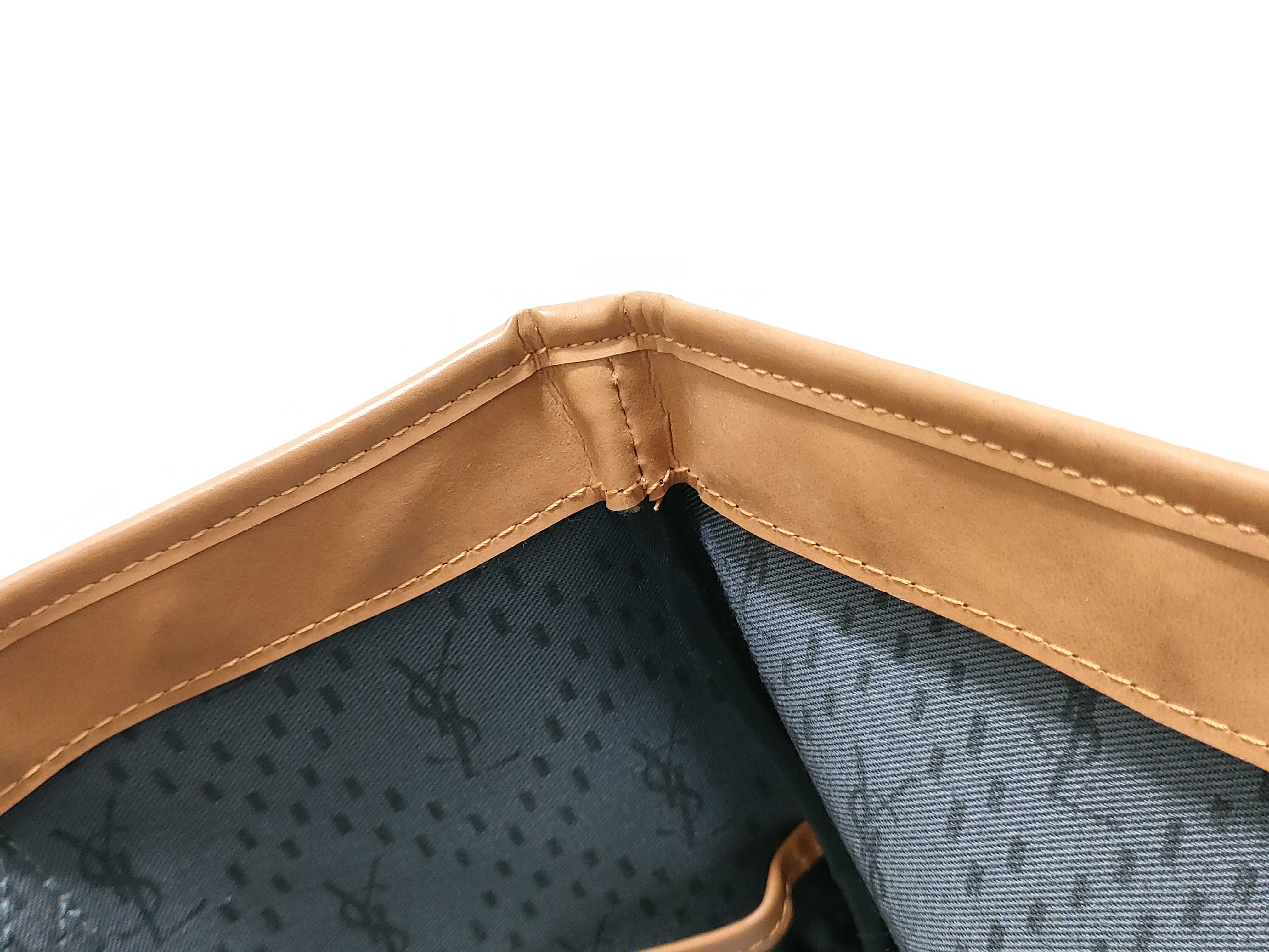 Leather Canvas Tote Bag — view 8