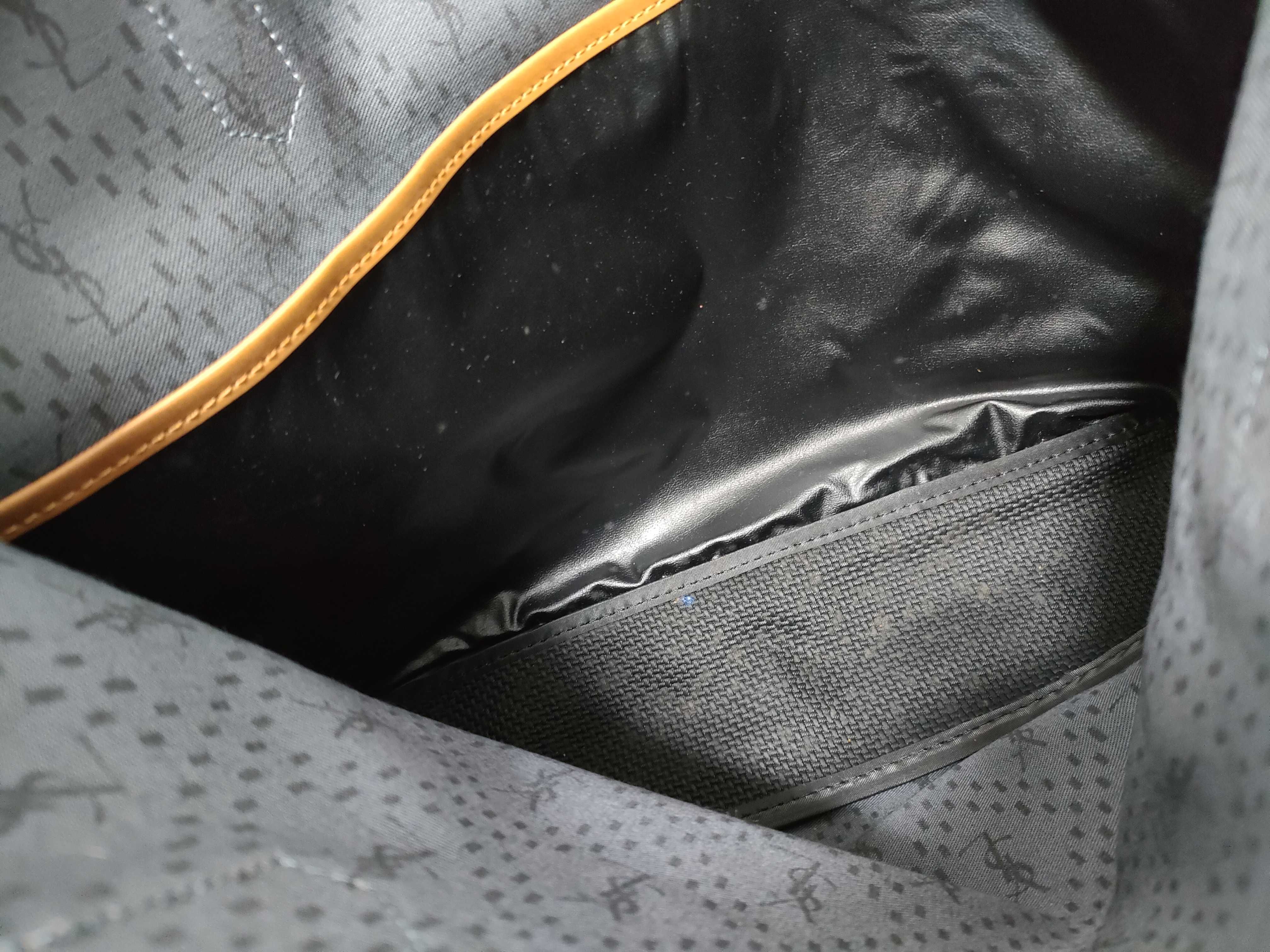 Leather Canvas Tote Bag — view 9