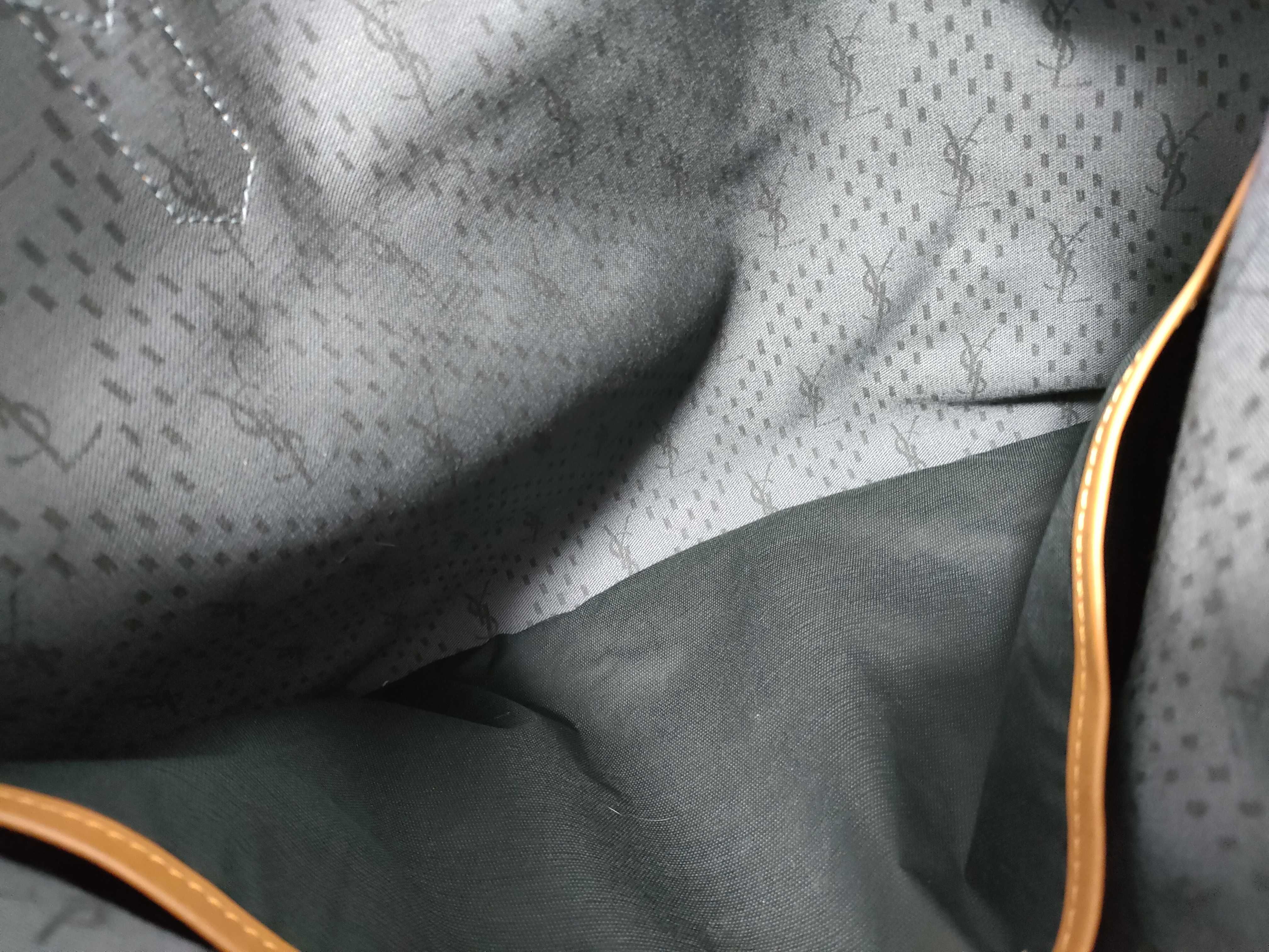 Leather Canvas Tote Bag — view 10