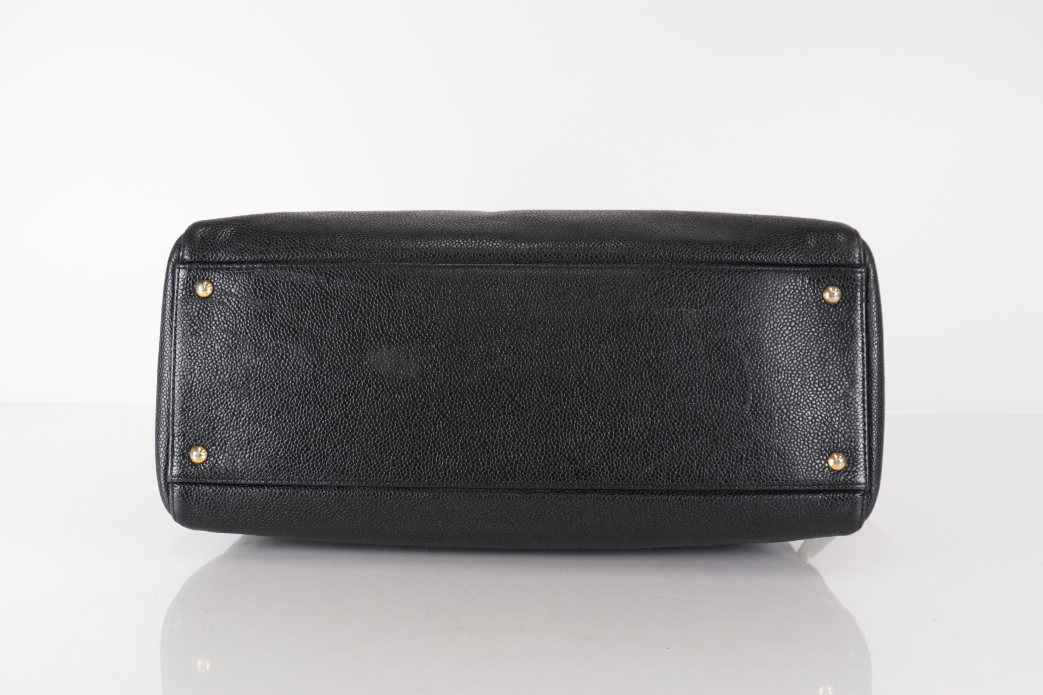 Large Coco Caviar Chain Tote, Series 4 Shoulder Bag — view 6