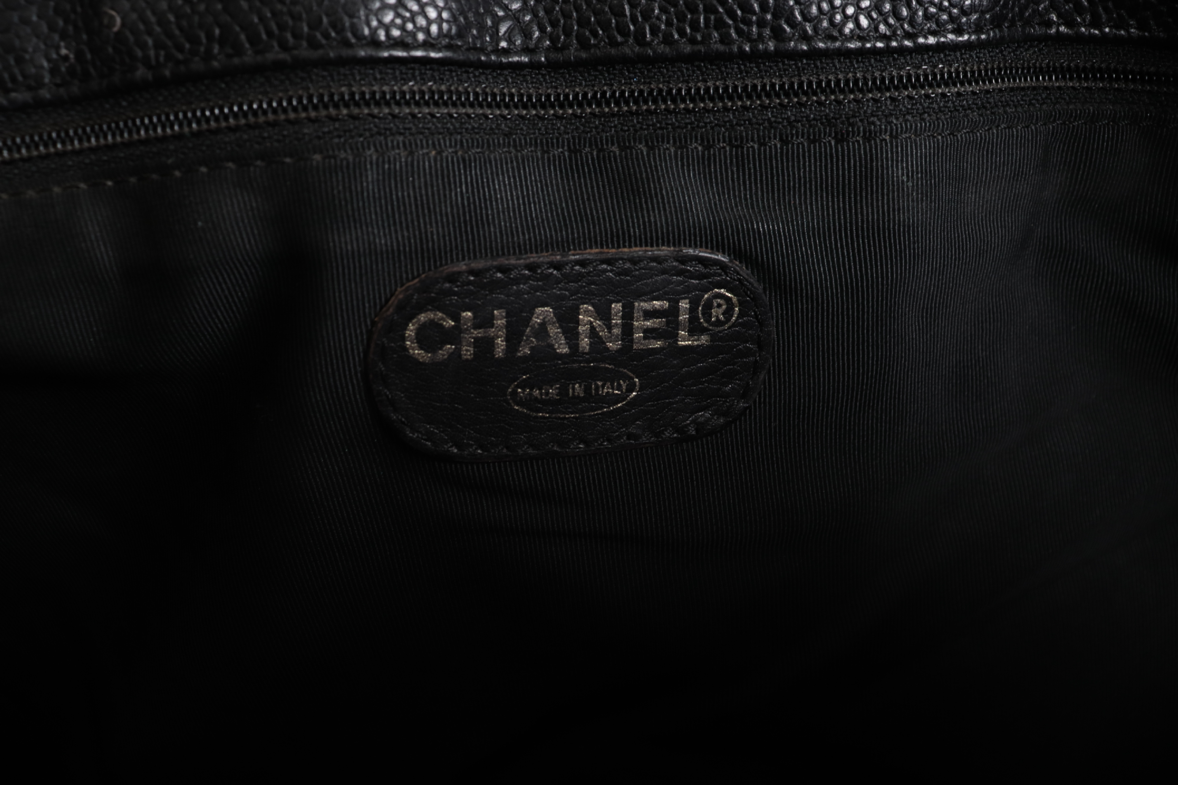 Large Coco Caviar Chain Tote, Series 4 Shoulder Bag — view 7