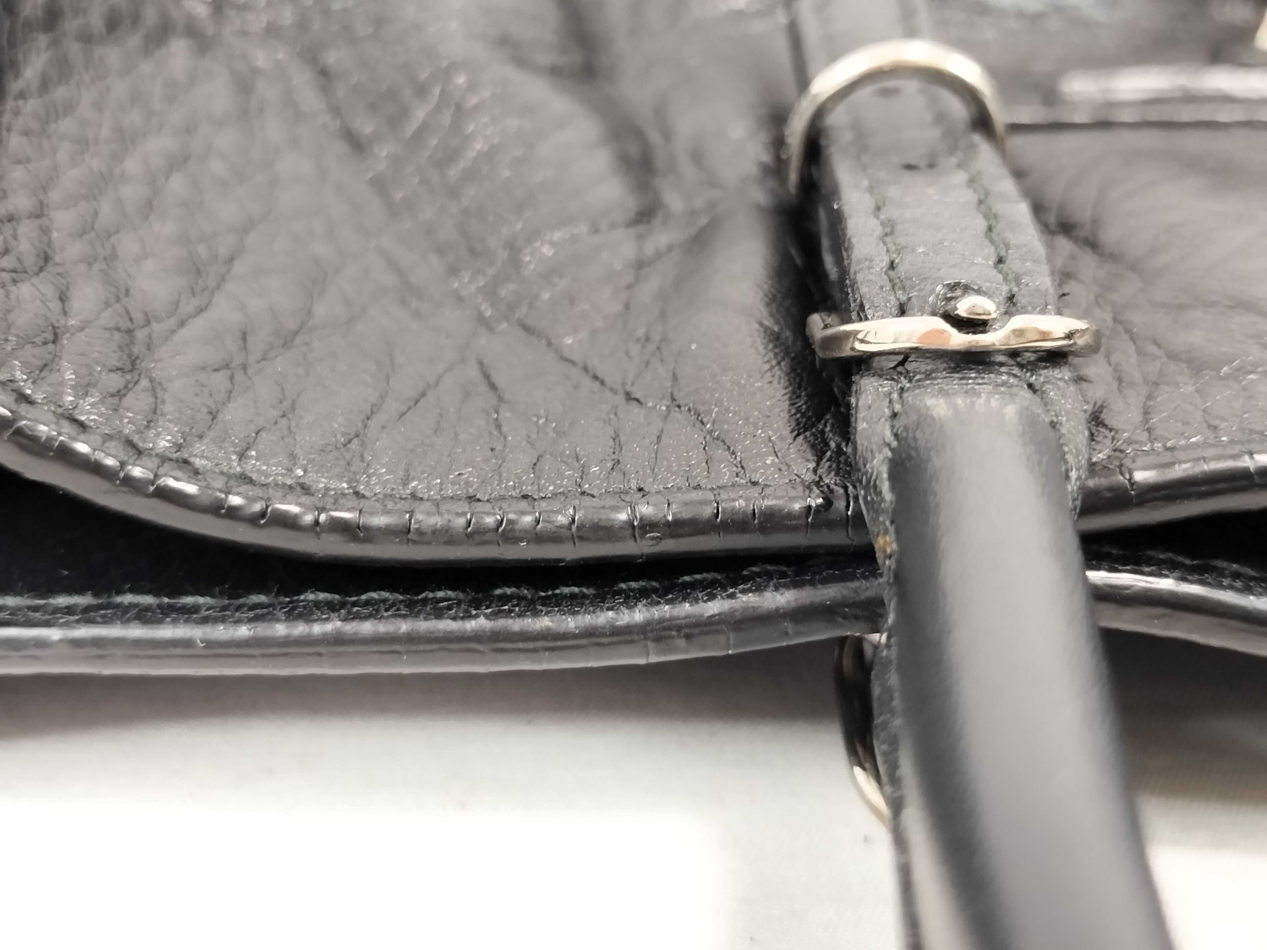 Paper Mini Leather Handbag Shoulder Bag Black Serial Mirror Handbag — view 14