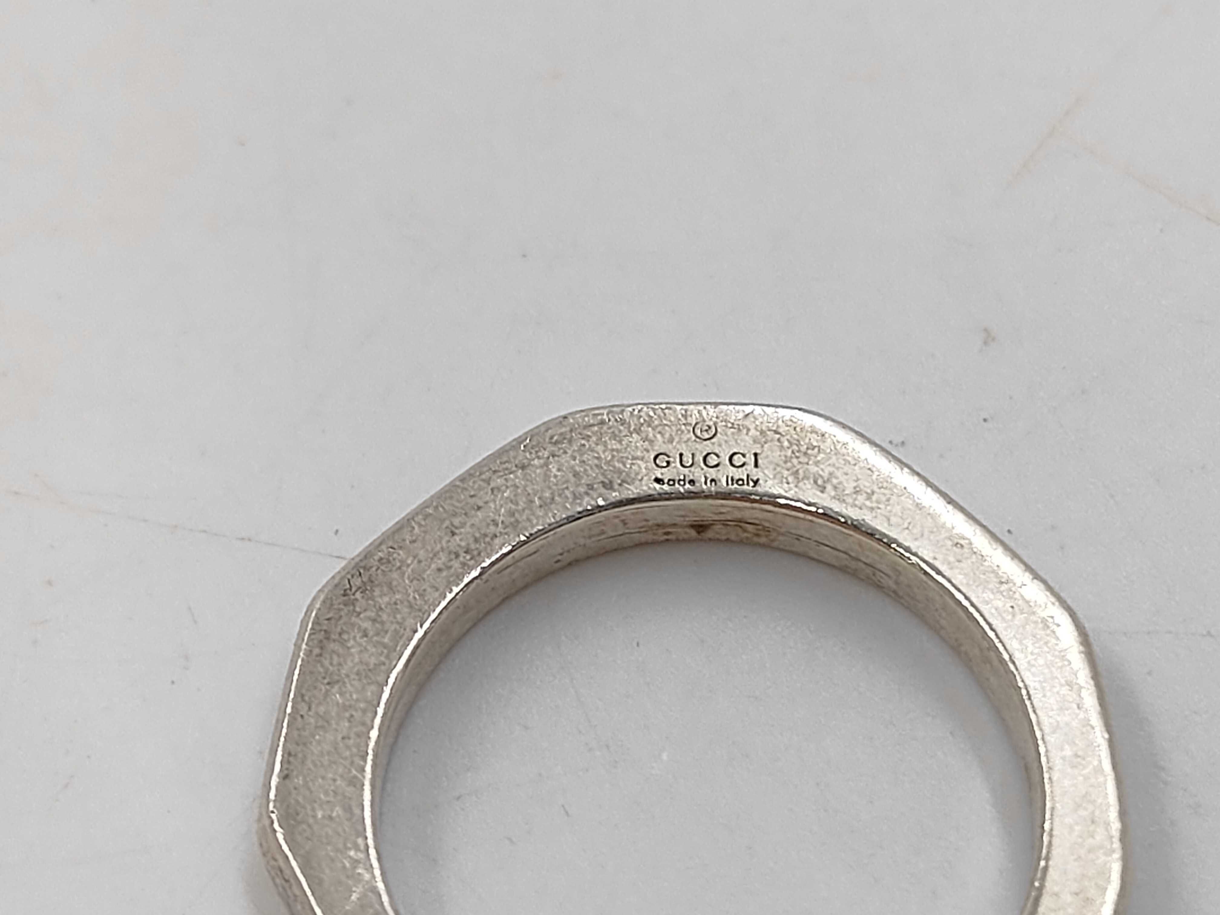Nut 925 Silver Hexagon Ring — view 5