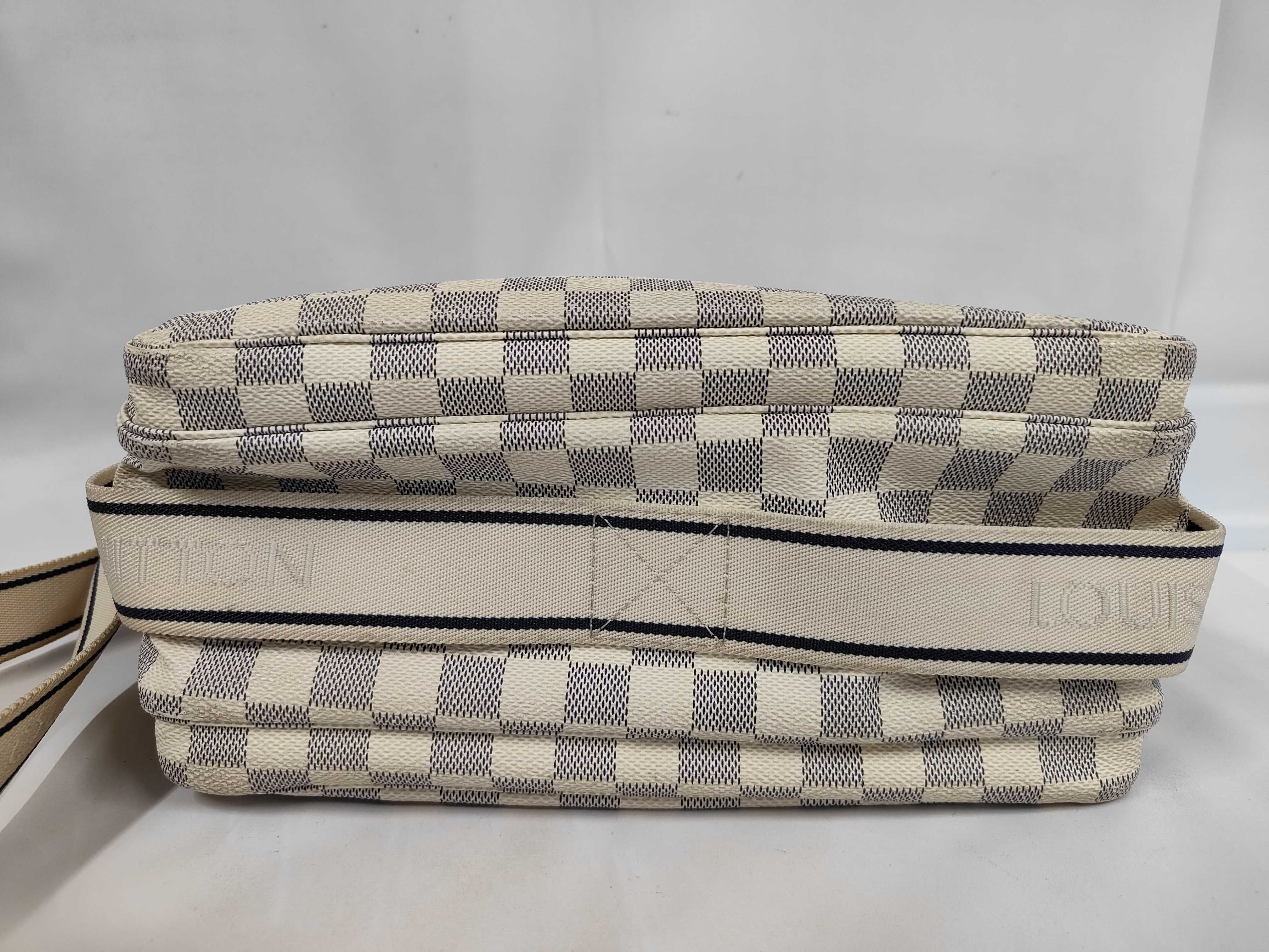 Damier Azur N51189 Naviglio SR2087 Shoulder Bag — view 4
