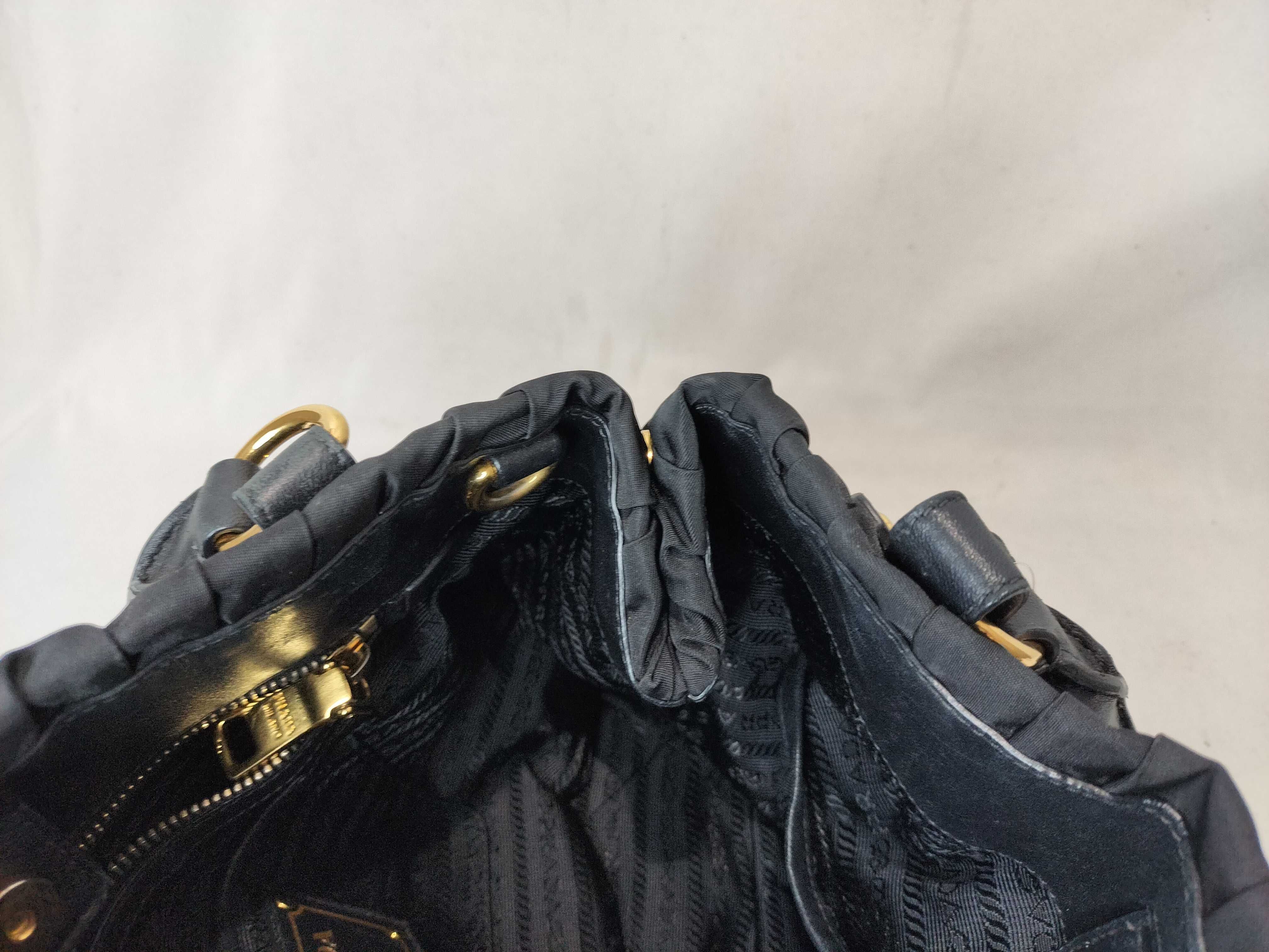 Nylon Gathered Handbag BN1792 — view 12