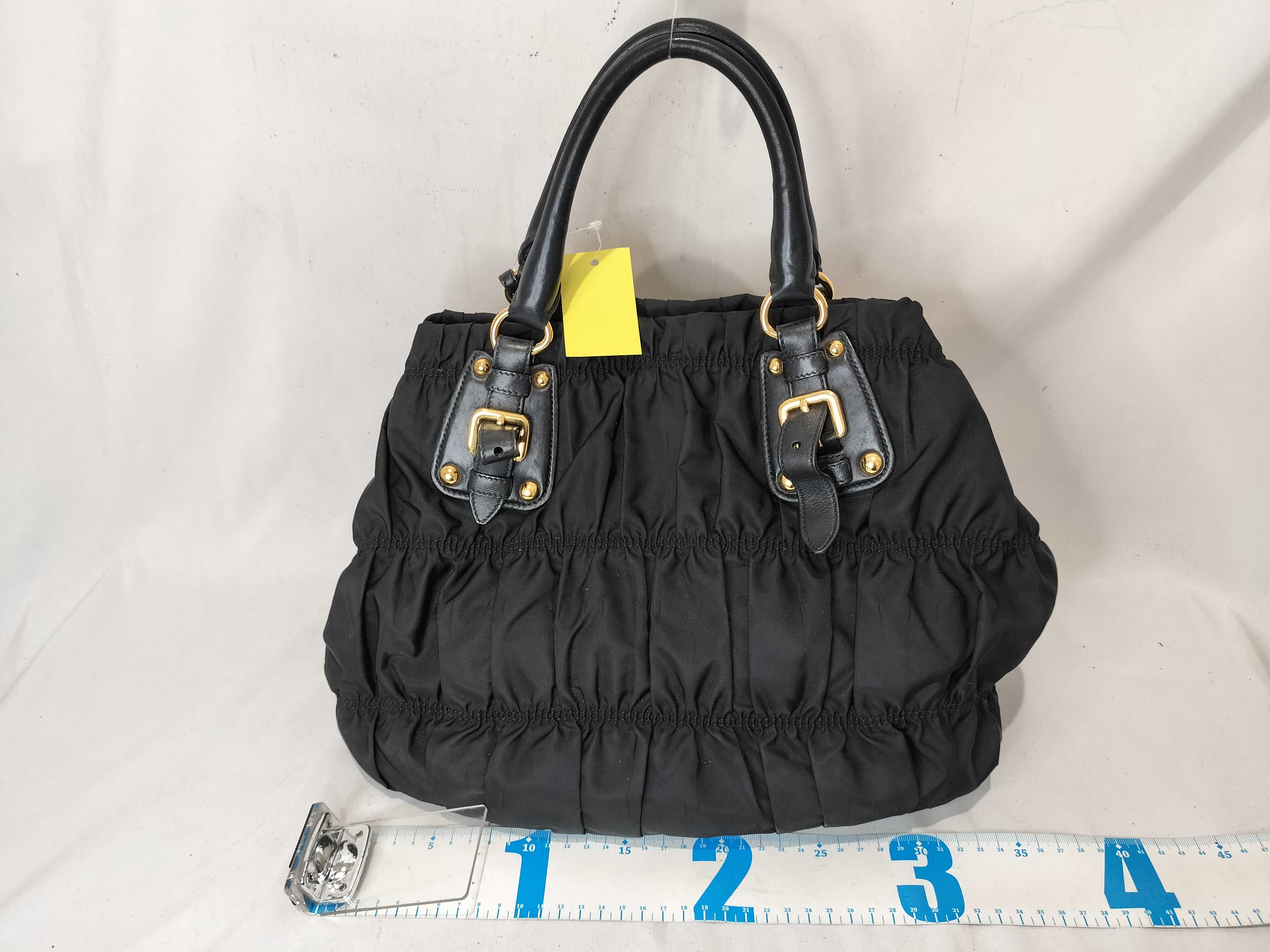 Nylon Gathered Handbag BN1792 — view 3