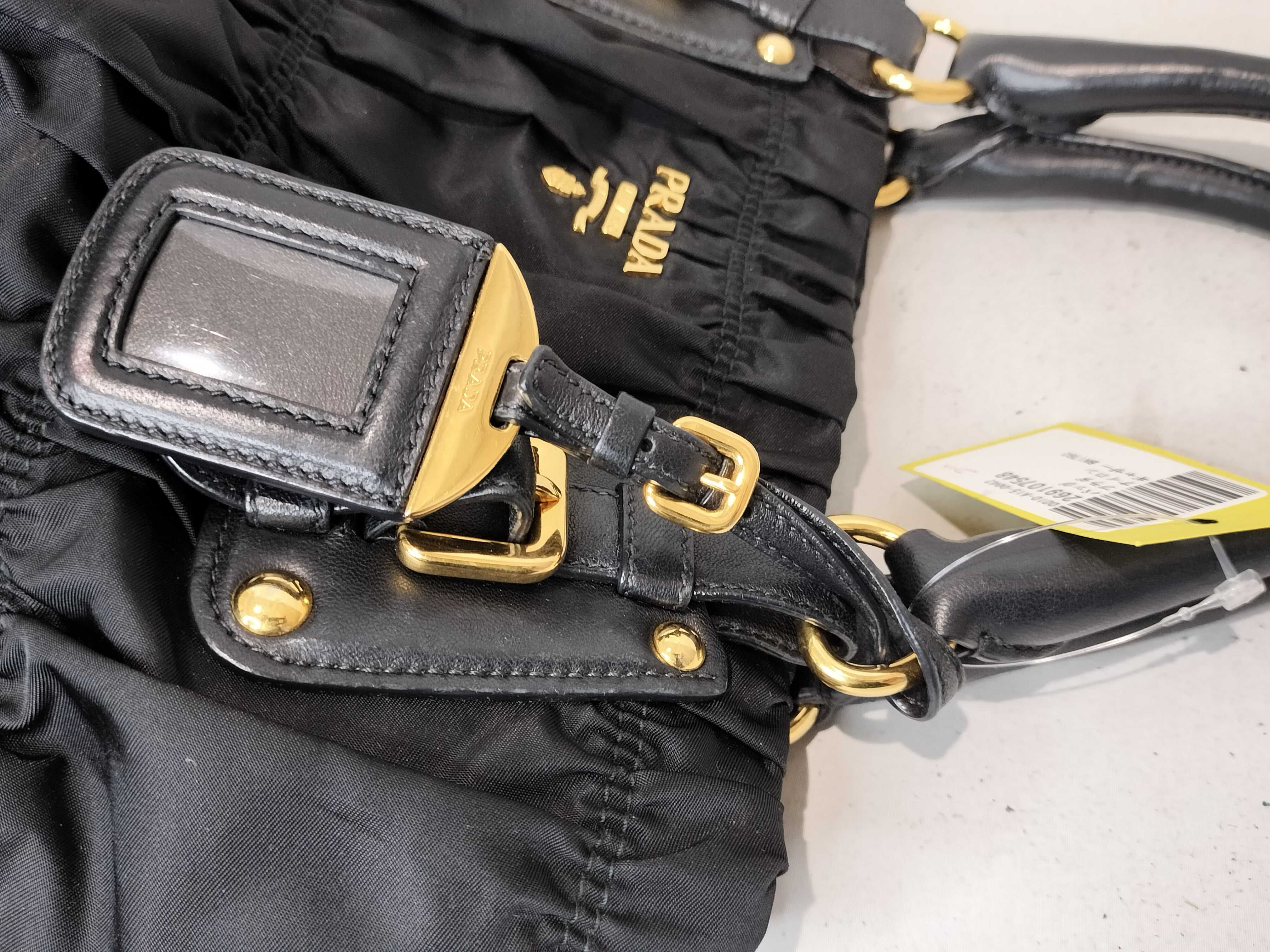 Nylon Gathered Handbag BN1792 — view 6