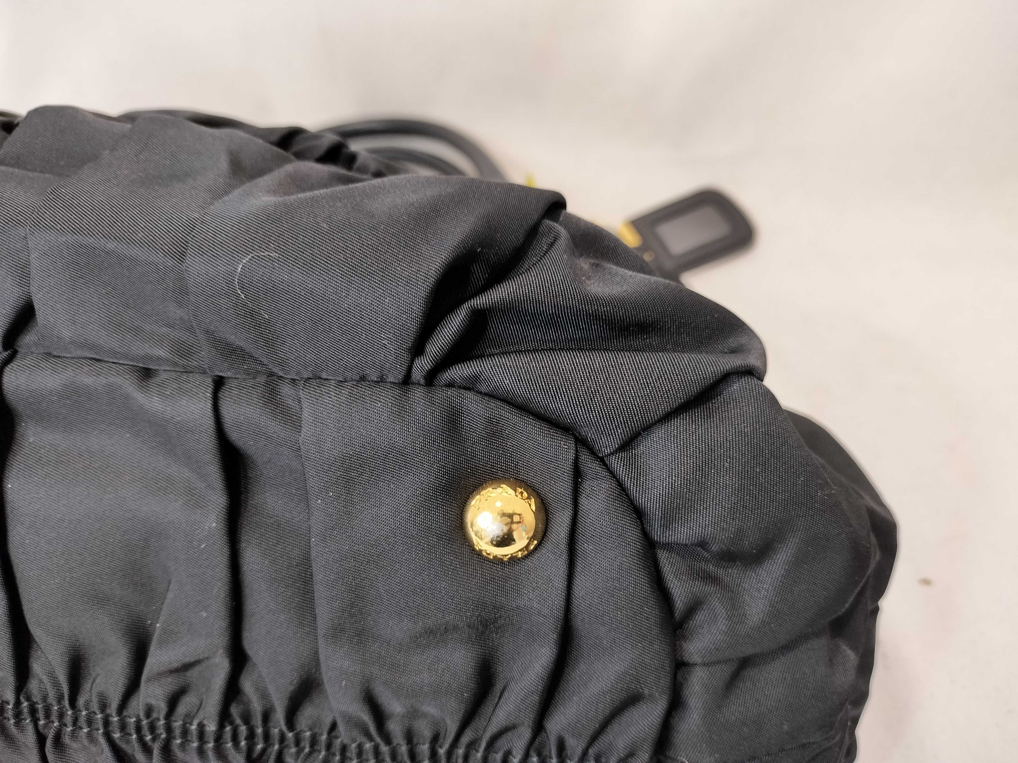 Nylon Gathered Handbag BN1792 — view 7
