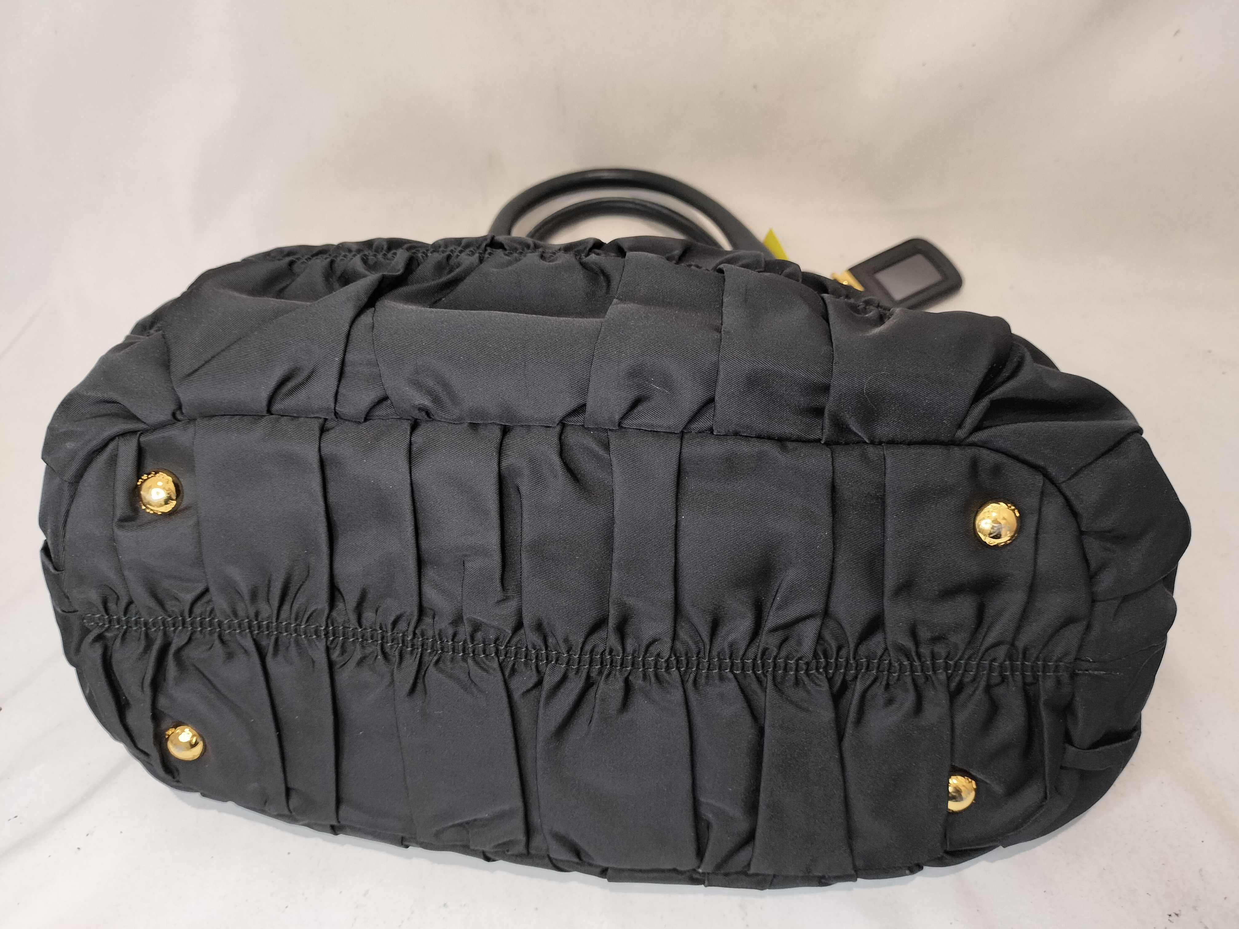Nylon Gathered Handbag BN1792 — view 8