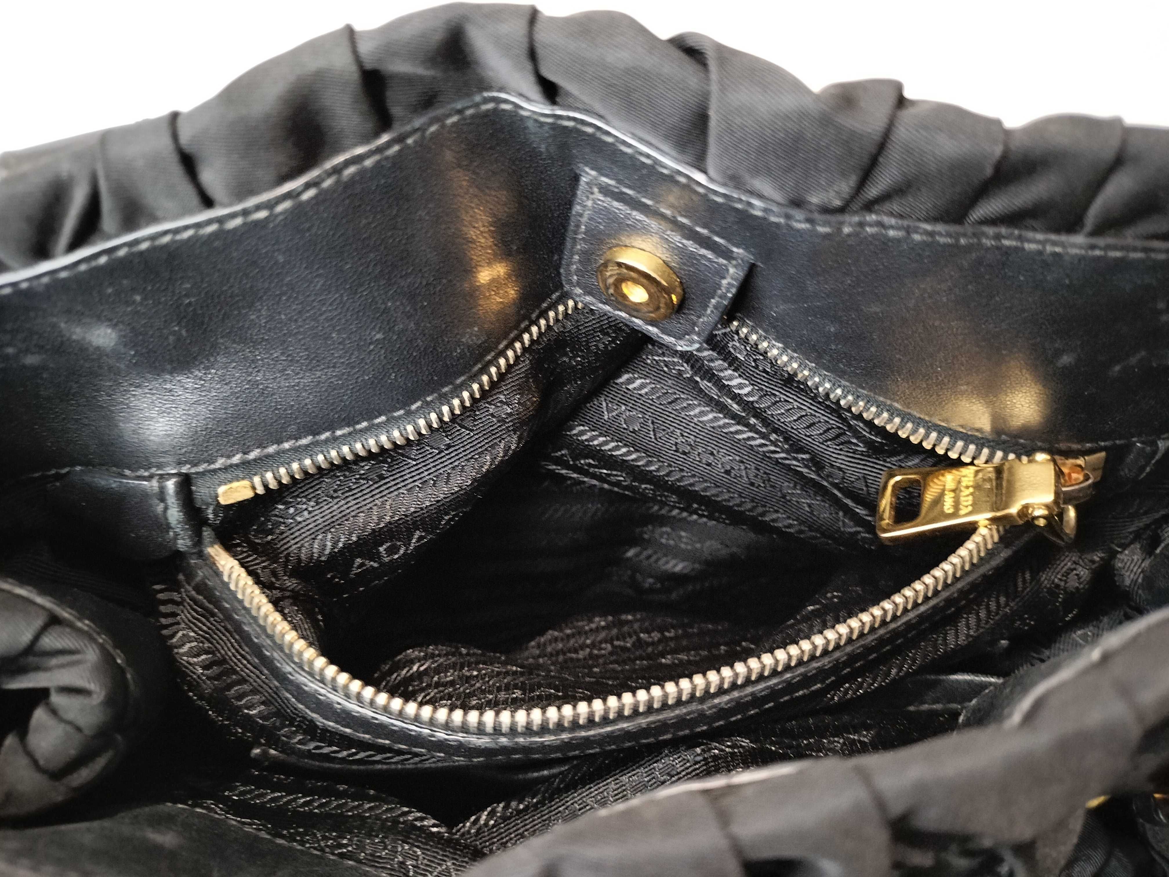 Nylon Gathered Handbag BN1792 — view 10