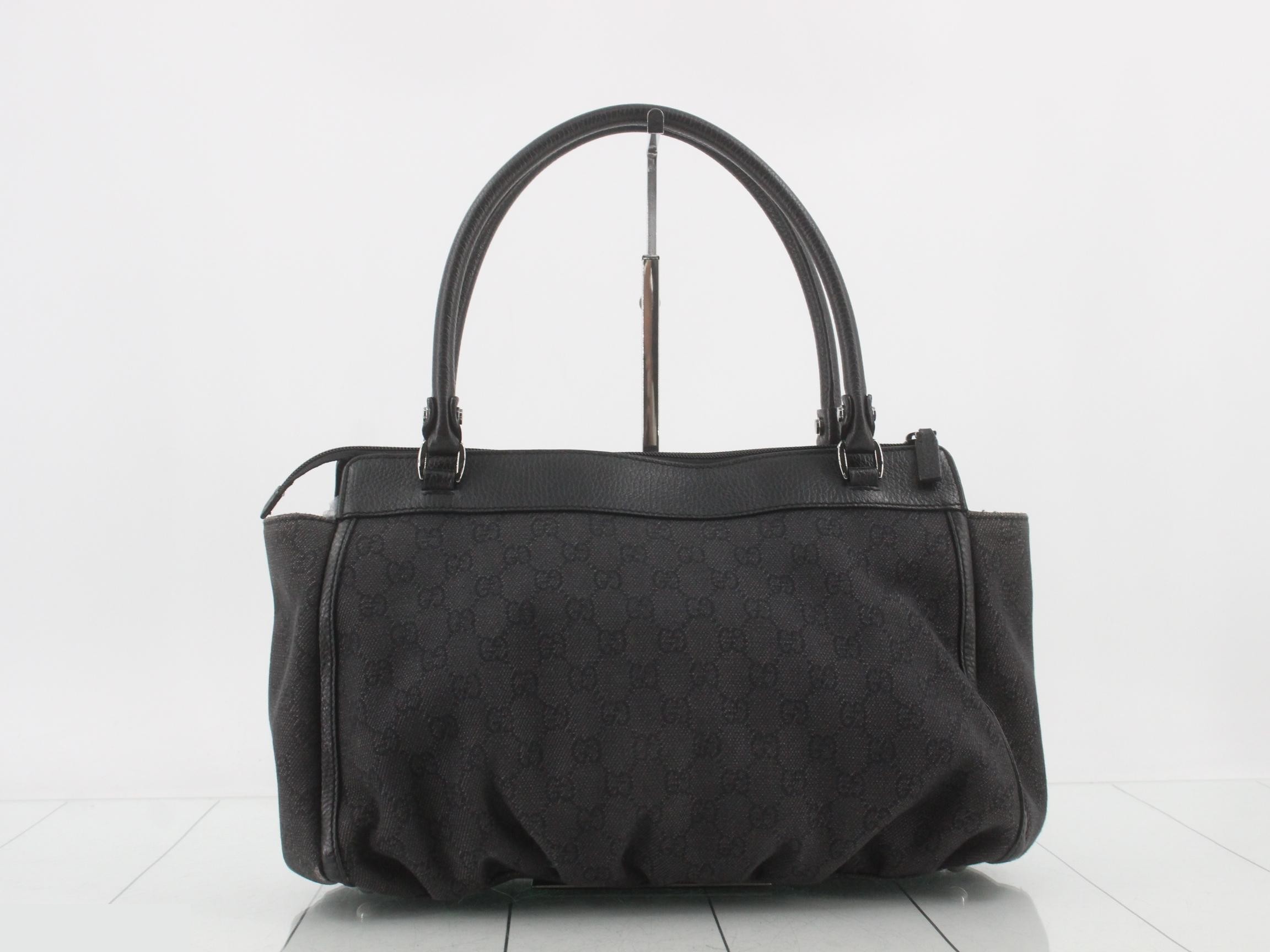 GG Canvas Denim Handbag 327787 — view 2