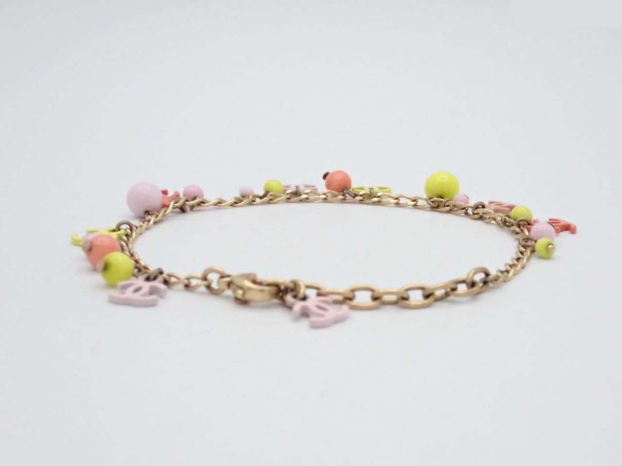 Pastel Coco Mark Charm Bracelet, Total Length: Approx. 24cm — view 2