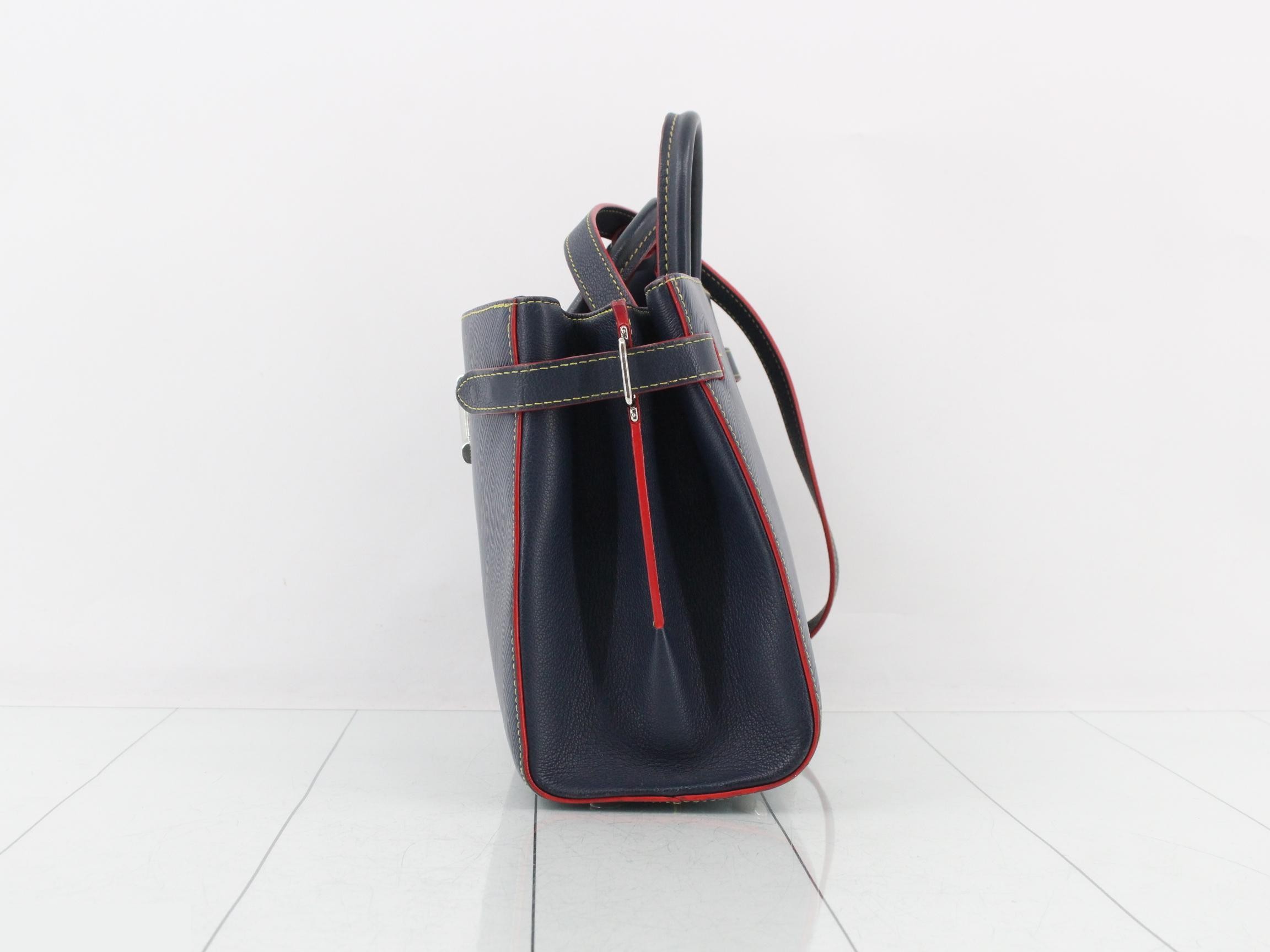 Epi Twist Tote, Indigo Blue, 2-Way Shoulder — view 3