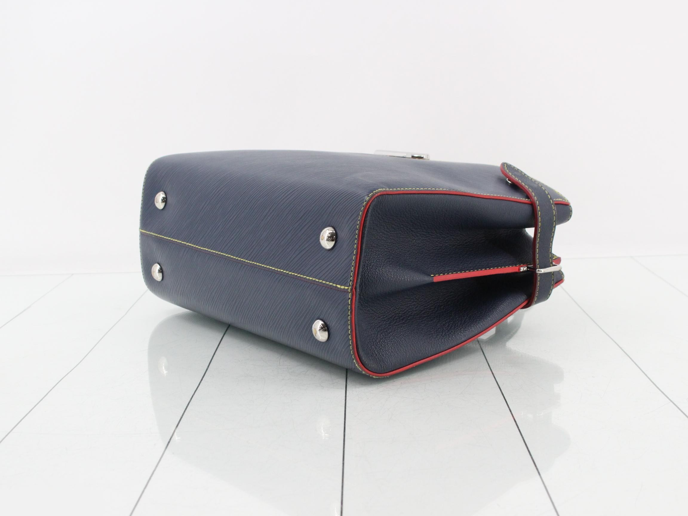 Epi Twist Tote, Indigo Blue, 2-Way Shoulder — view 6