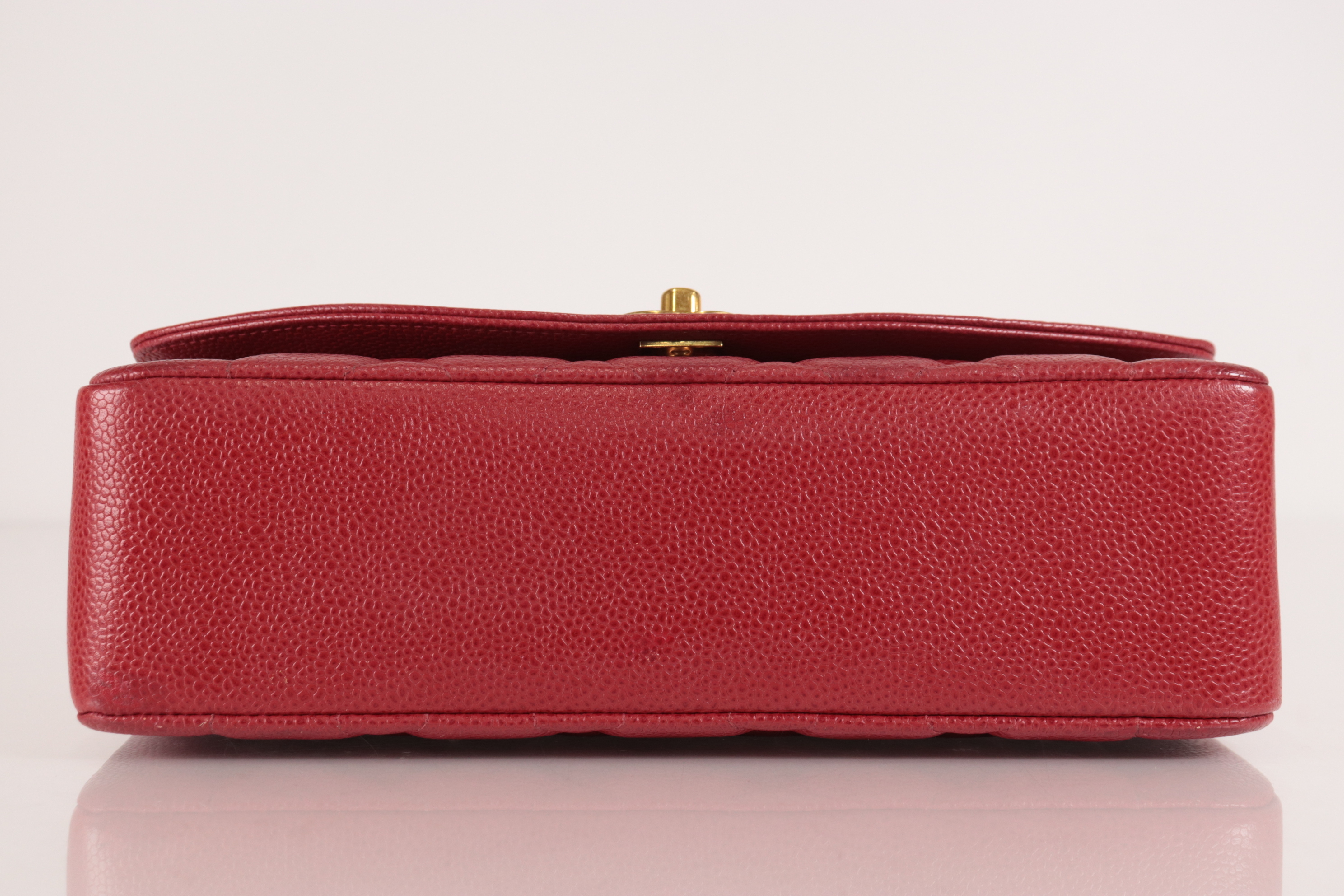 Diana 25 Caviar Chain Shoulder Bag, Red, Series 3 — view 7