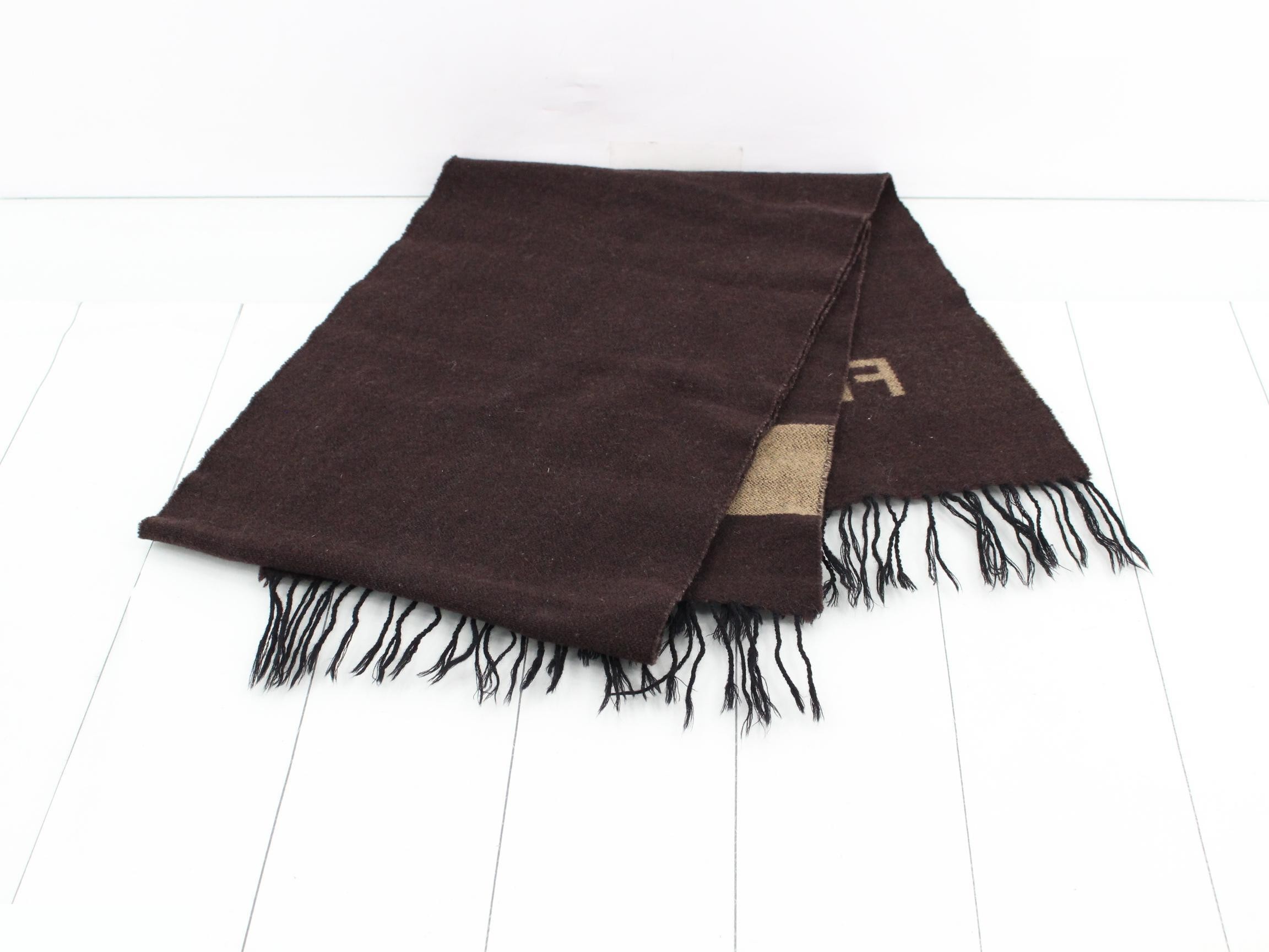 Logo Scarf, Brown — view 3