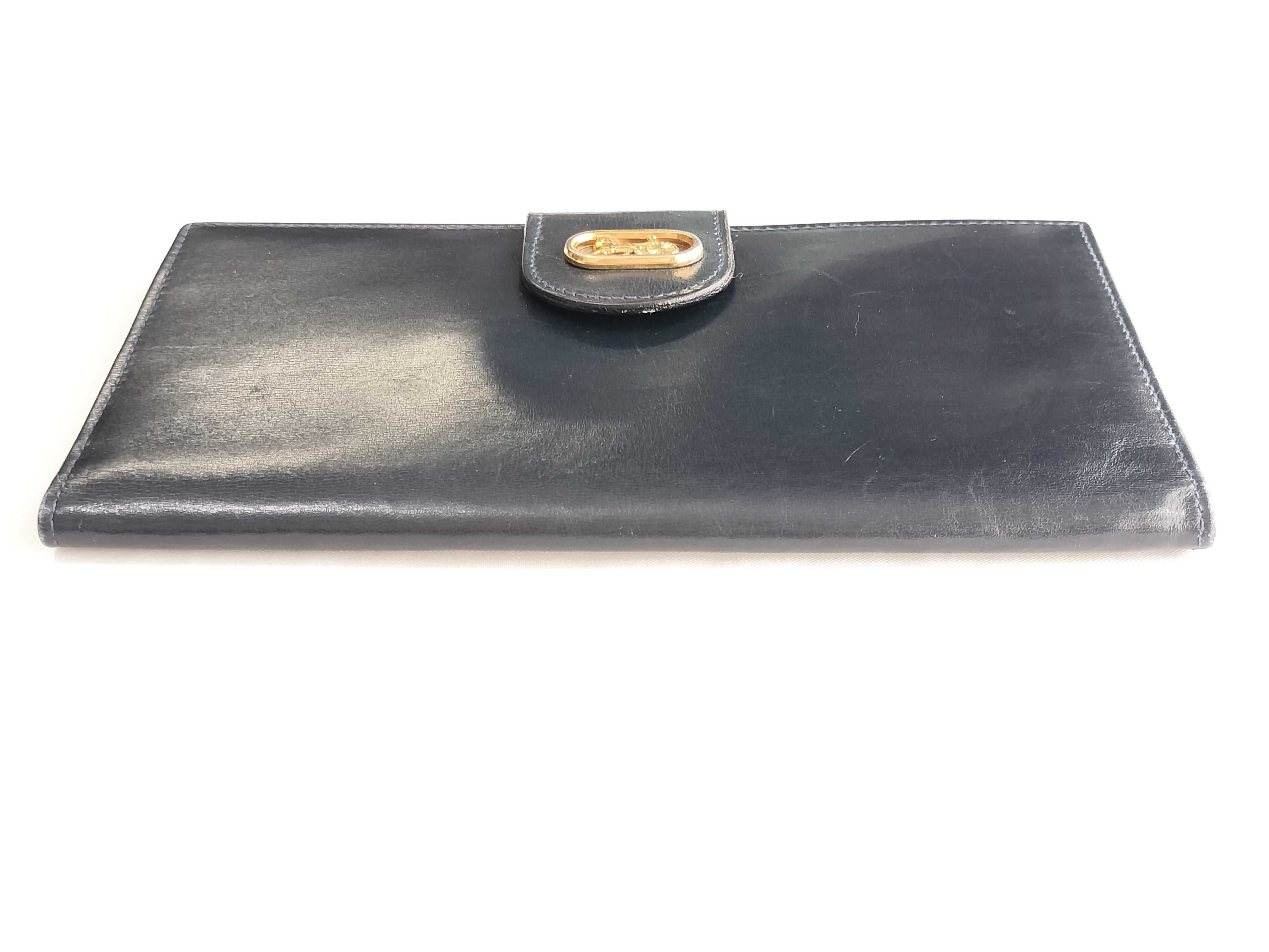 Long Wallet with Carriage Hardware — view 4