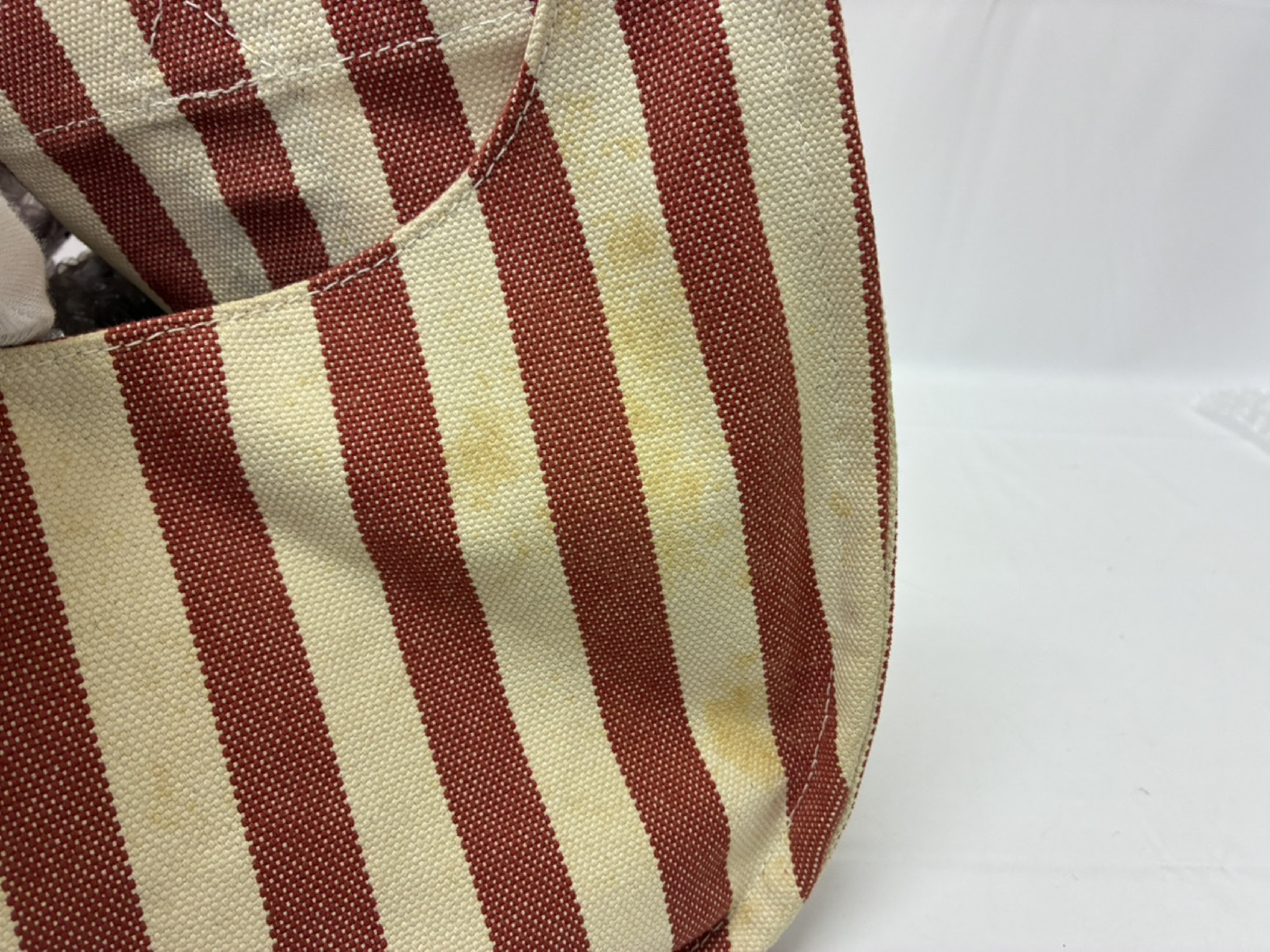 Cannes MM Canvas Stripe Handbag — view 5