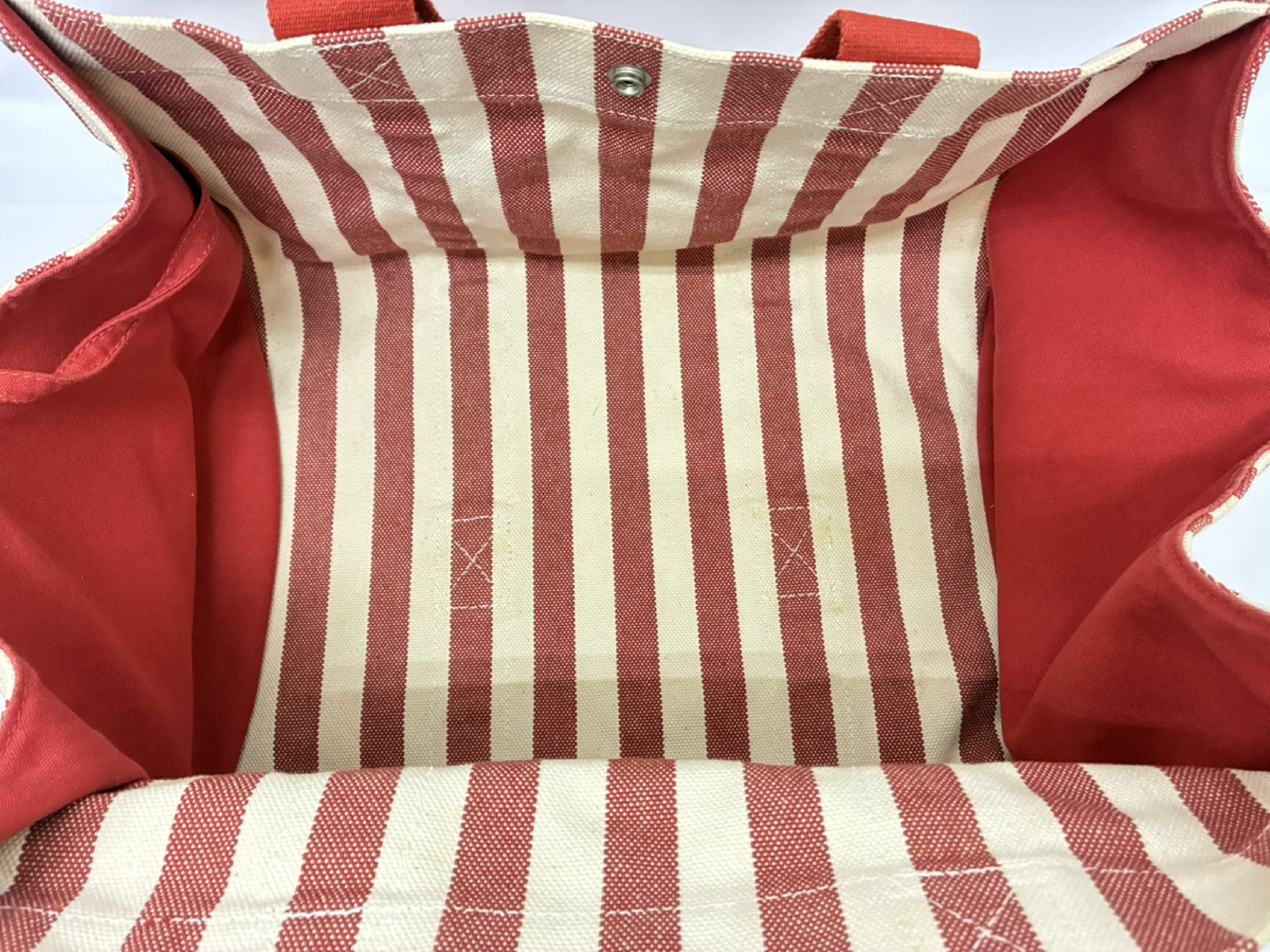 Cannes MM Canvas Stripe Handbag — view 6